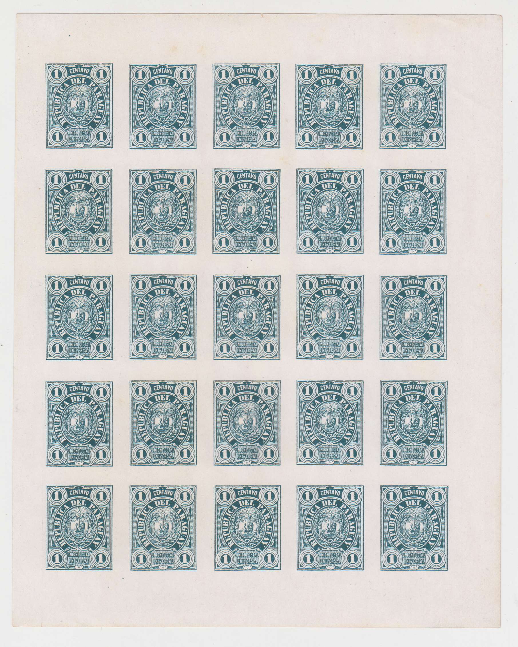 Paraguay 1886 — Official Stamps