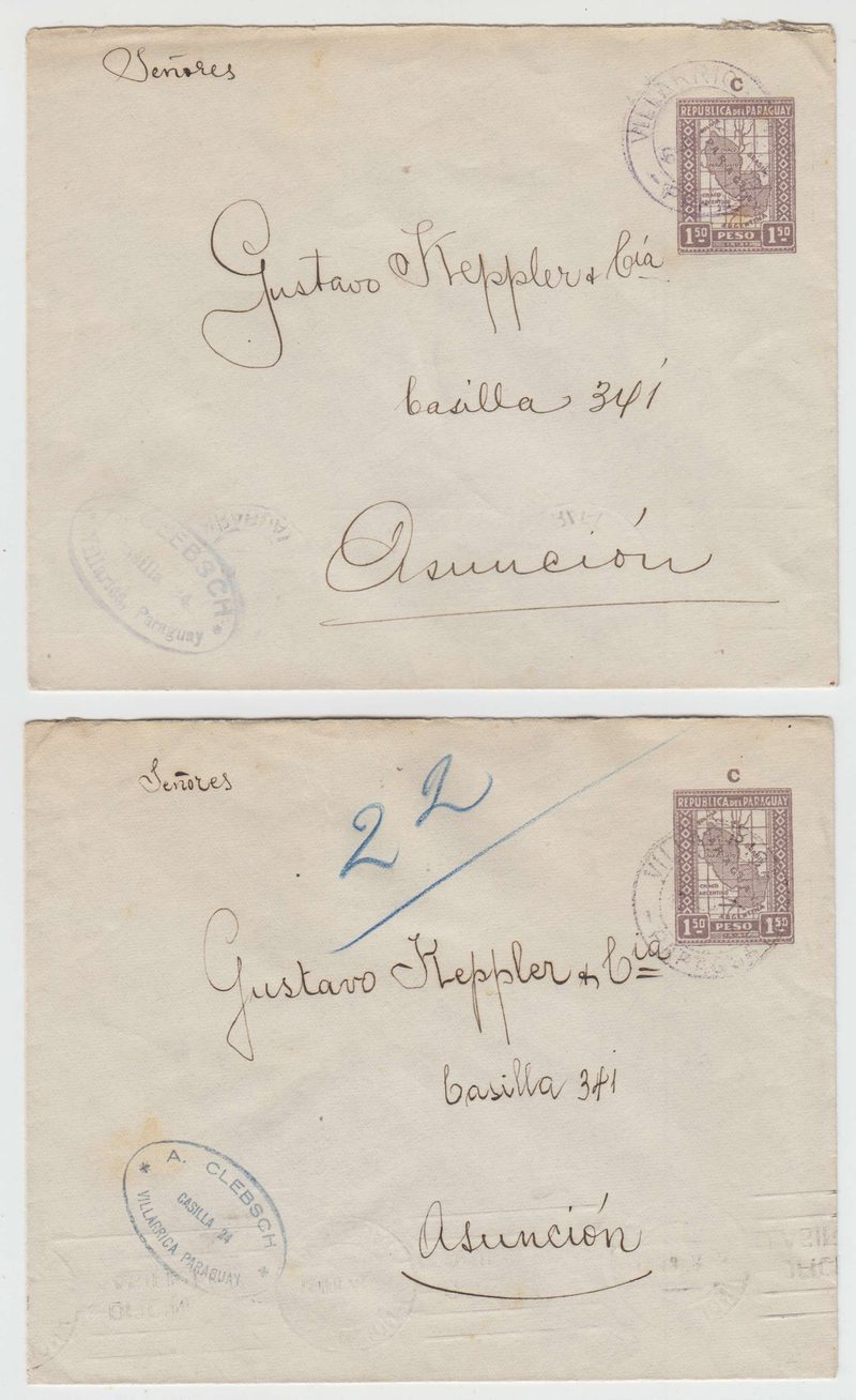 Paraguay 1927 — Envelopes