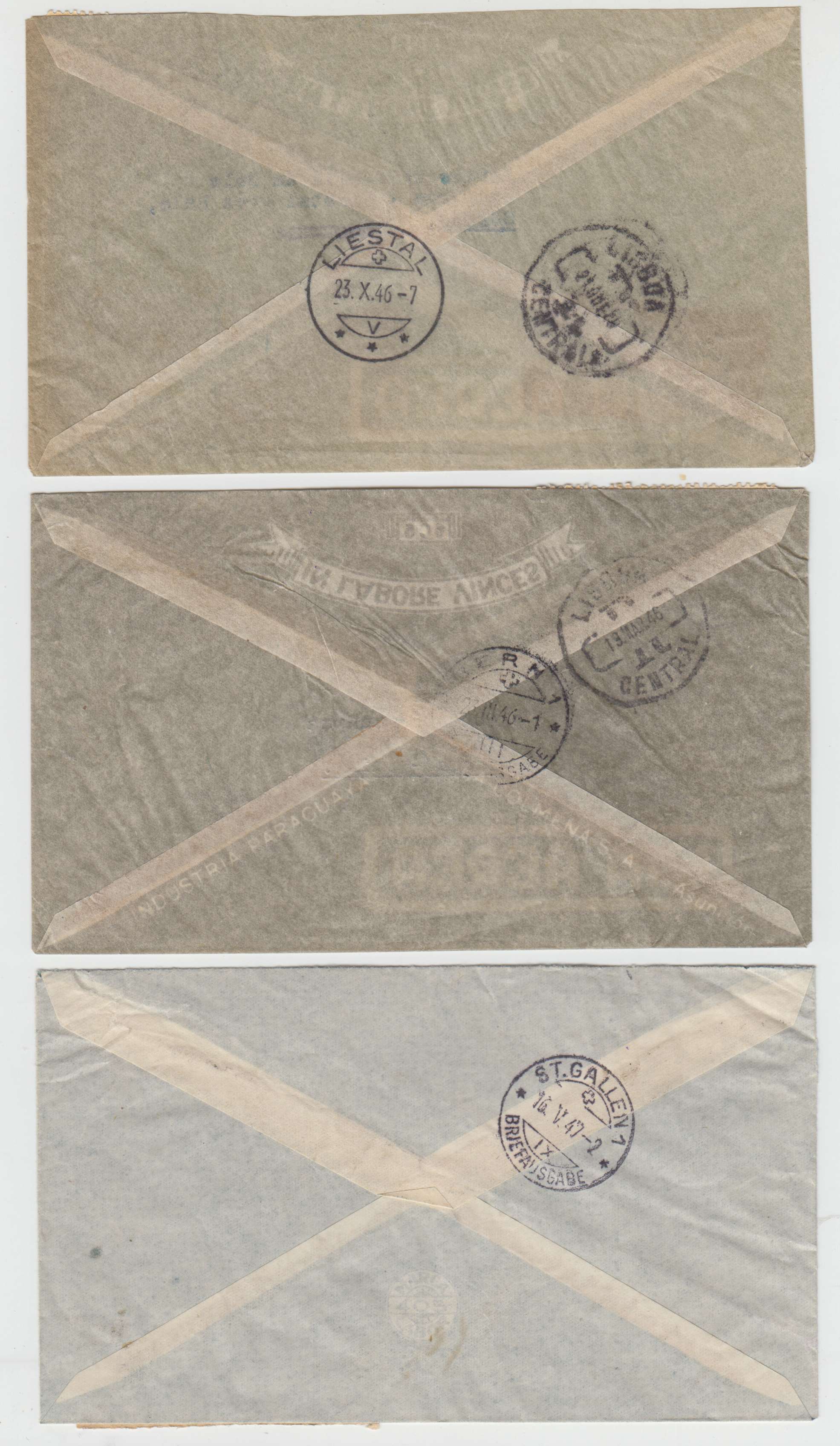 Paraguay 1945 — Defins 1944-46 issues