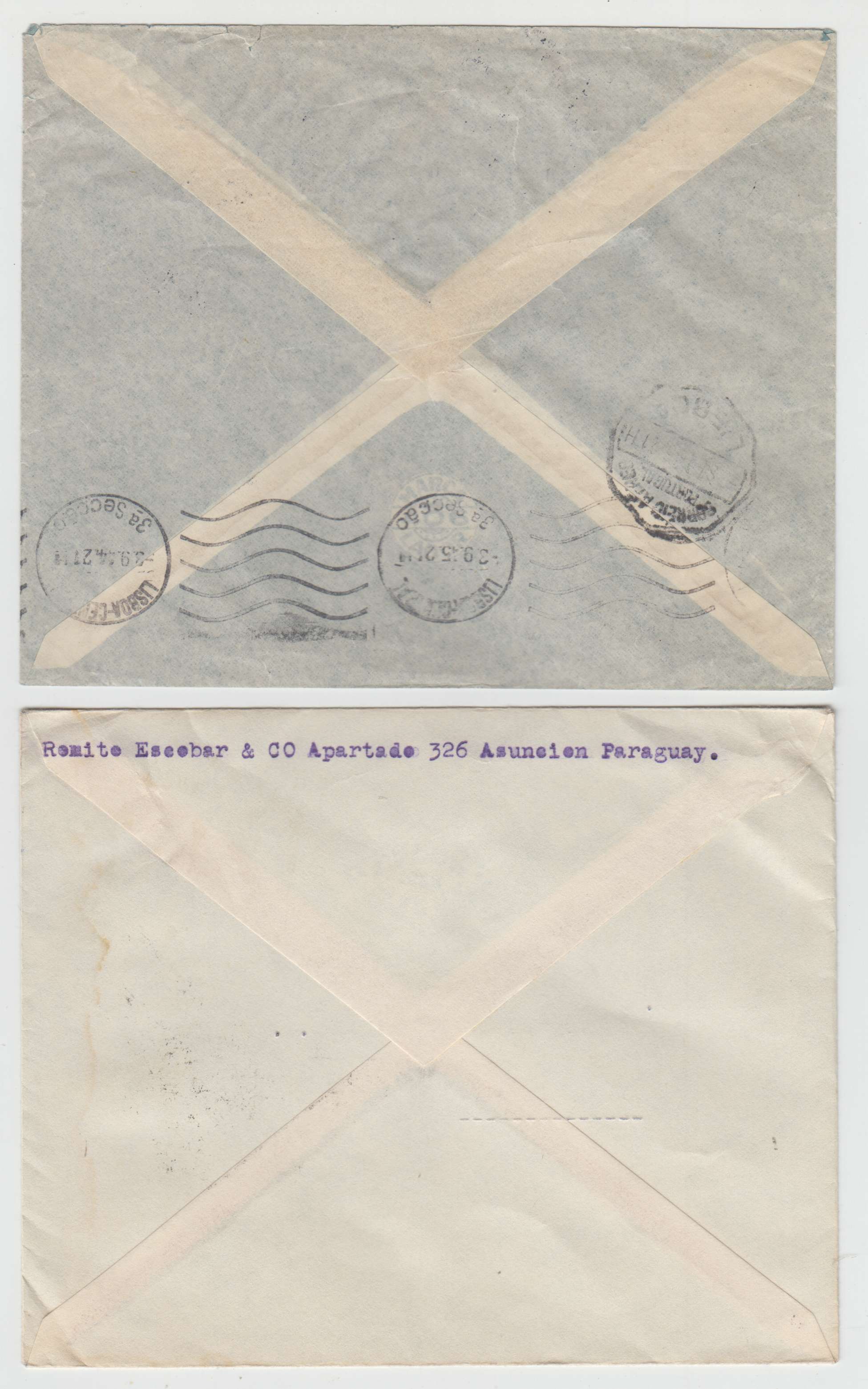 Paraguay 1945 — Defins 1944-46 issues