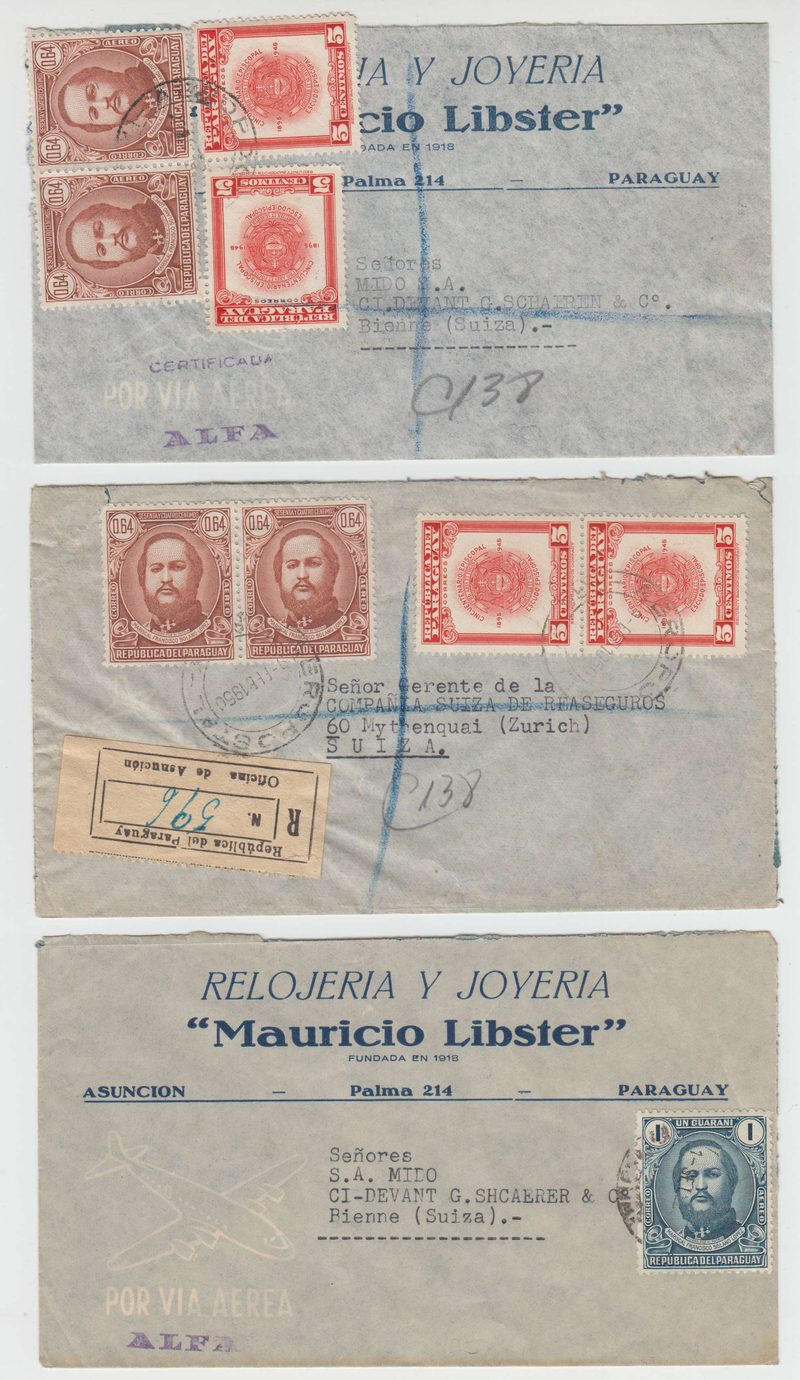 Paraguay 1947 — Solano Lopez issues