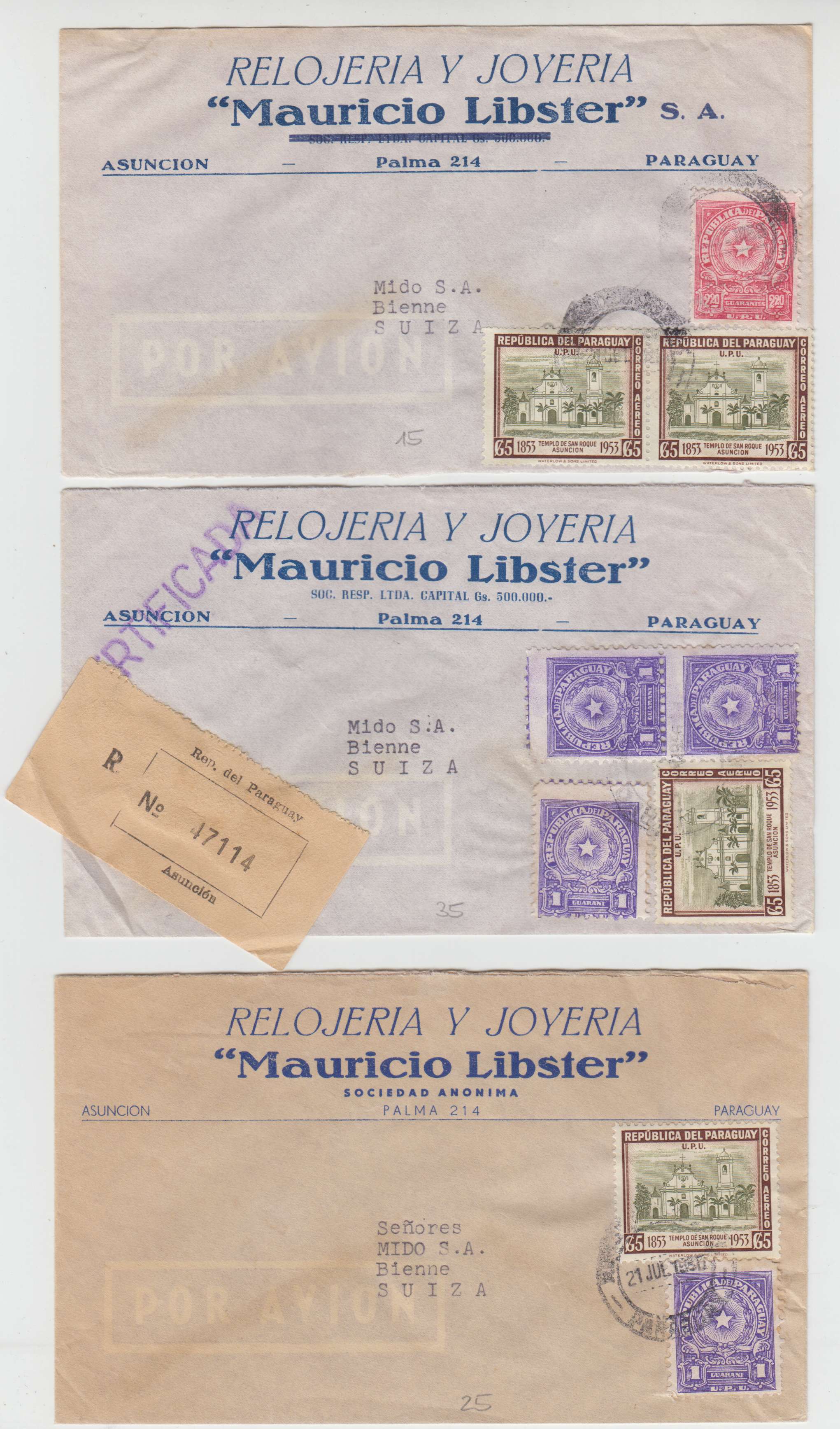 Paraguay 1950 — Arms issue