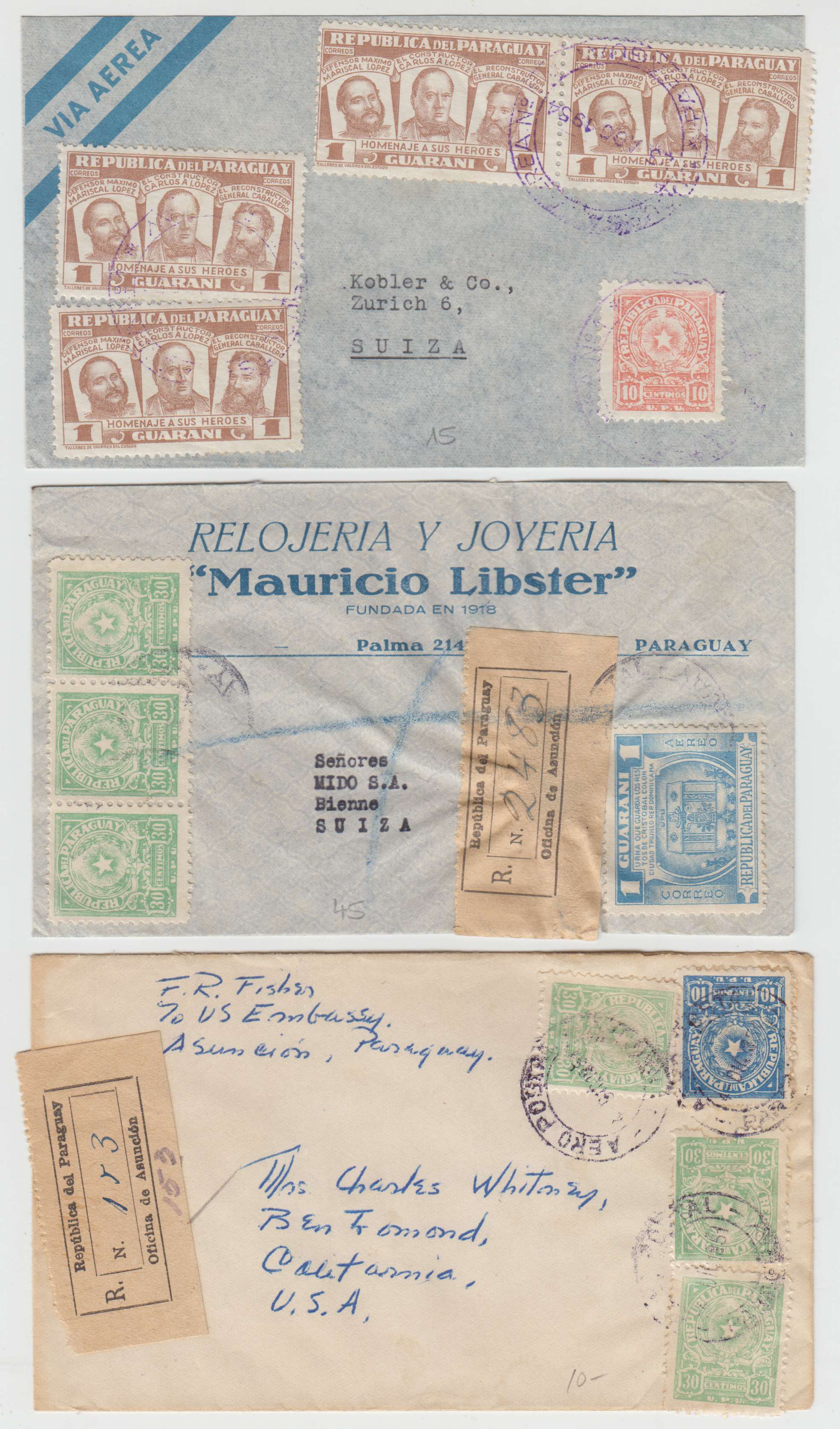 Paraguay 1950 — Arms issue