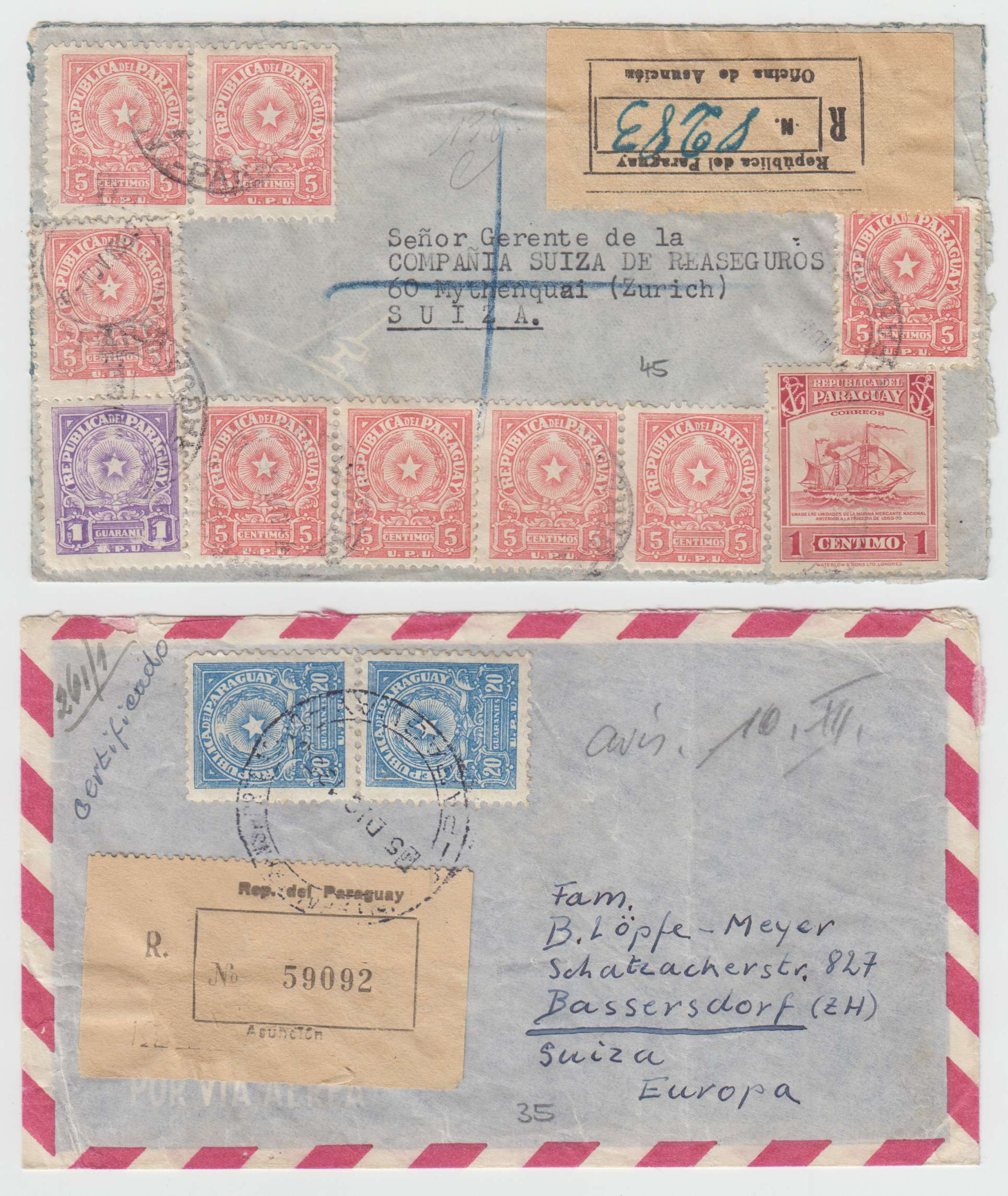 Paraguay 1950 — Arms issue