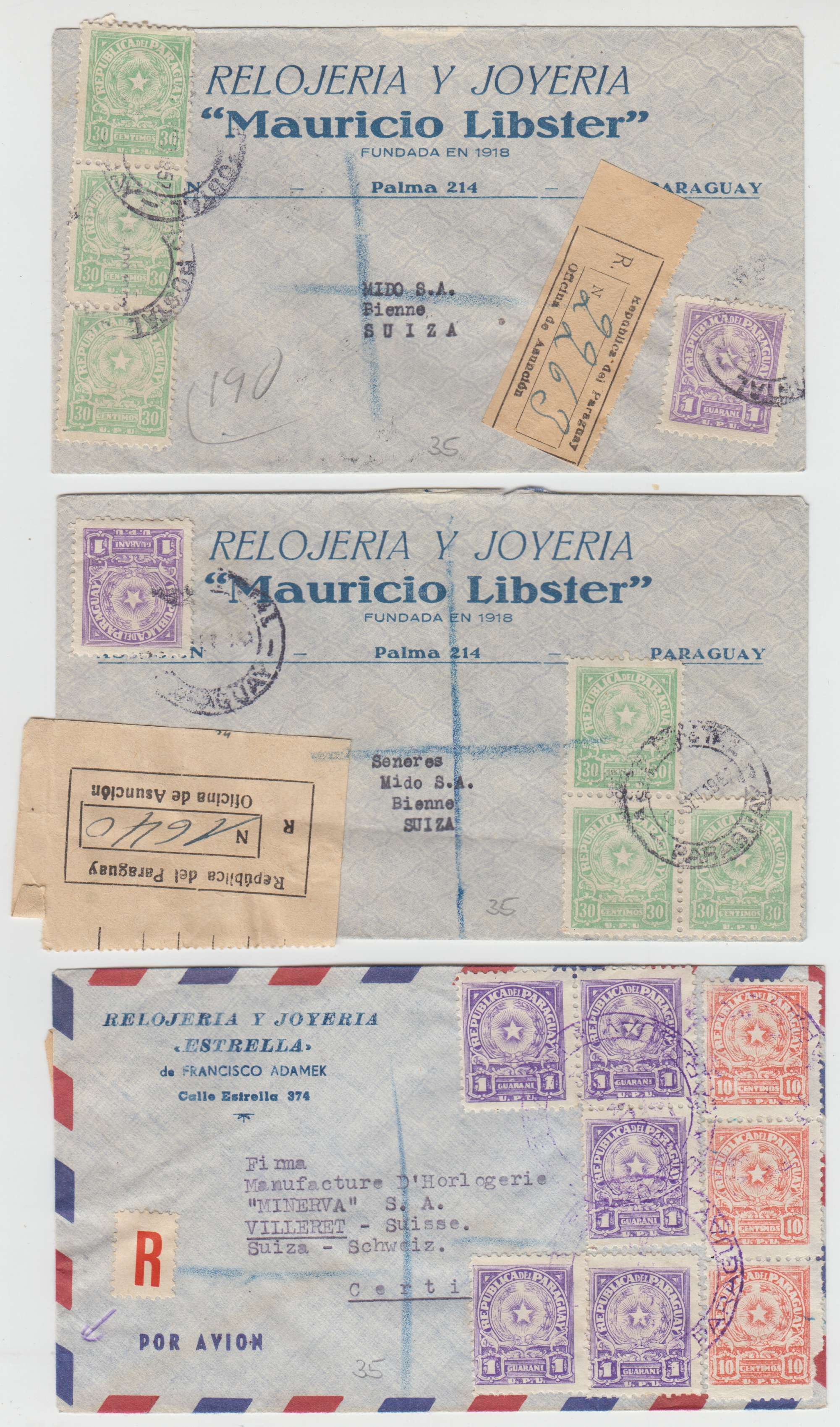 Paraguay 1950 — Arms issue