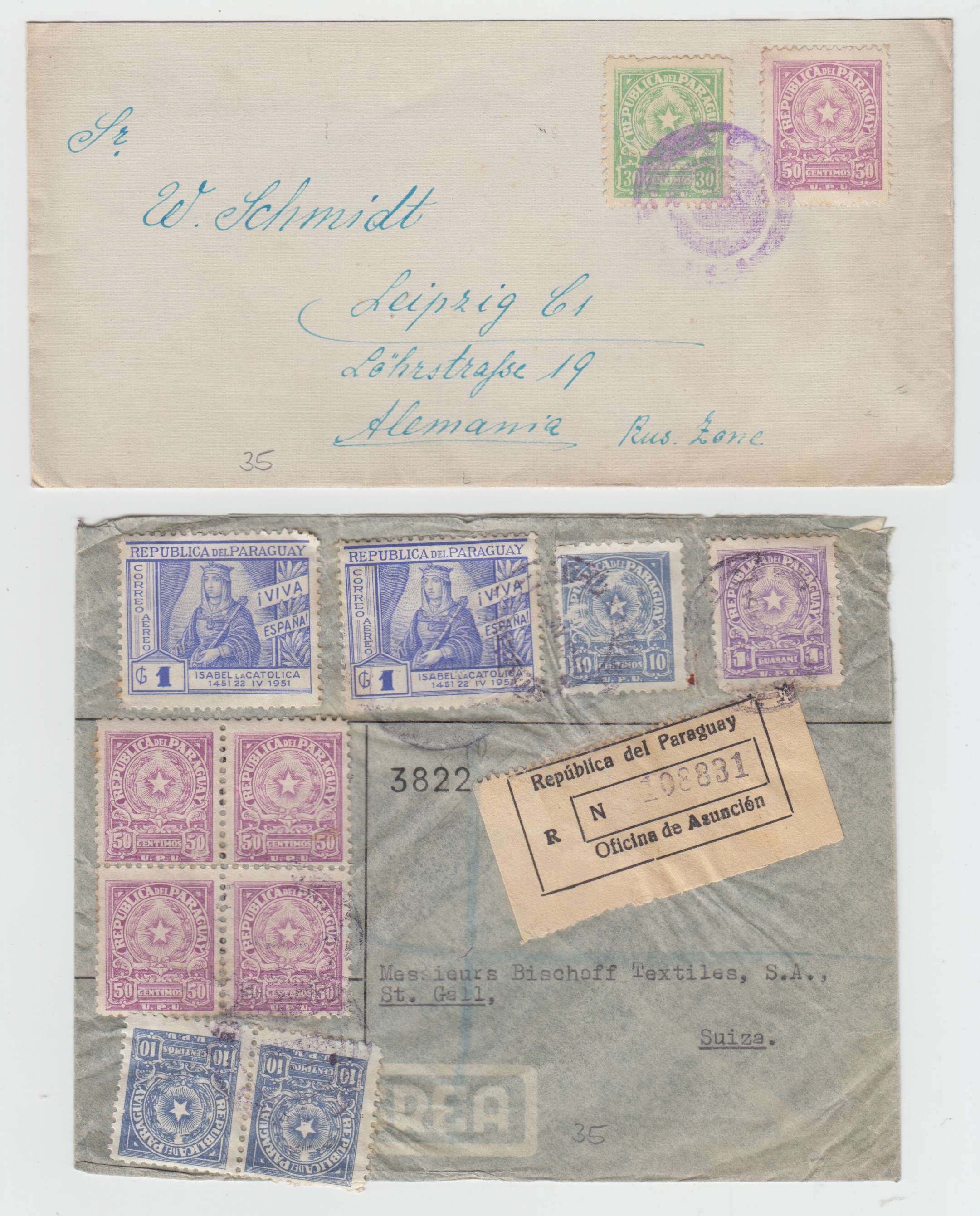 Paraguay 1950 — Arms issue