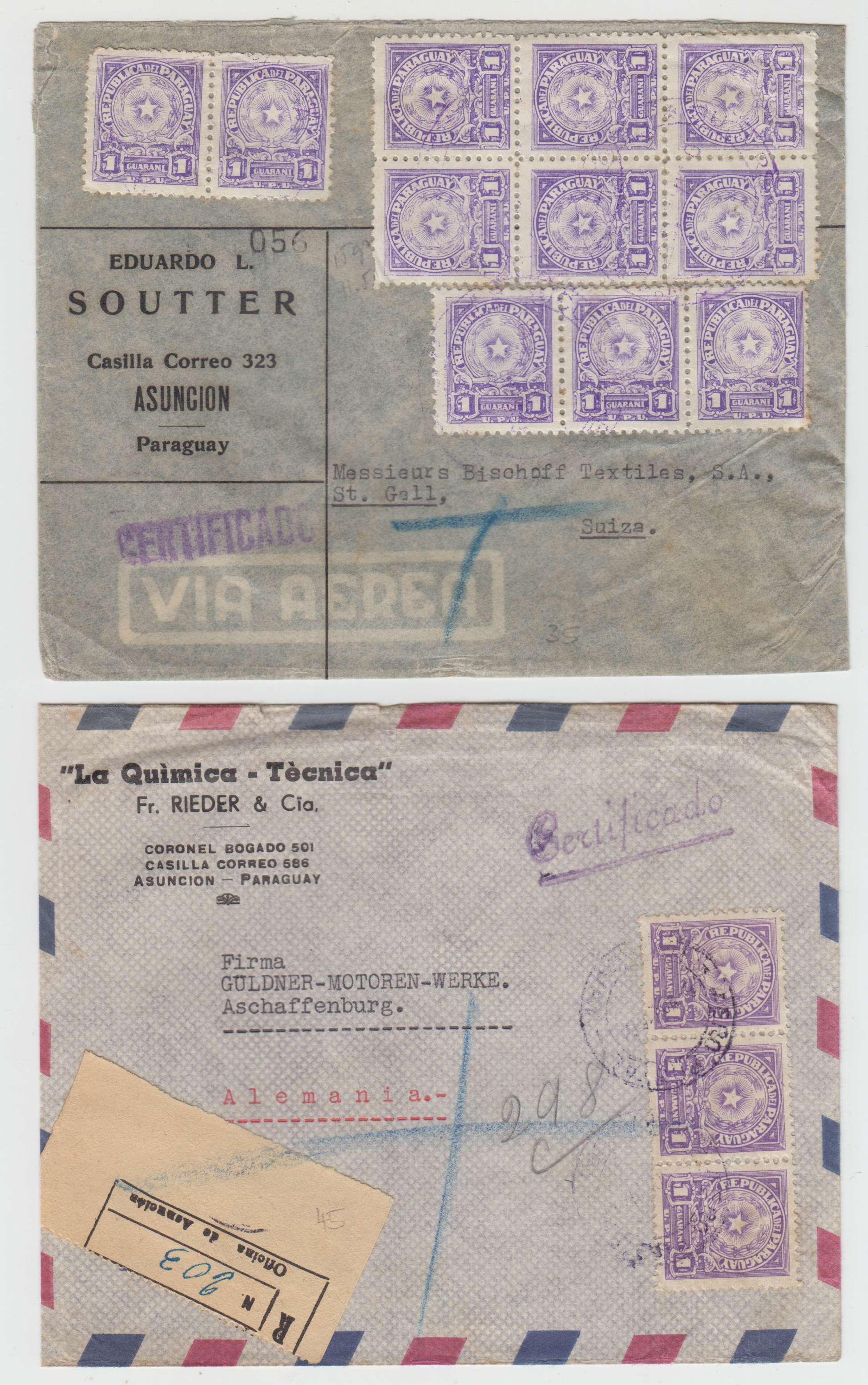 Paraguay 1950 — Arms issue