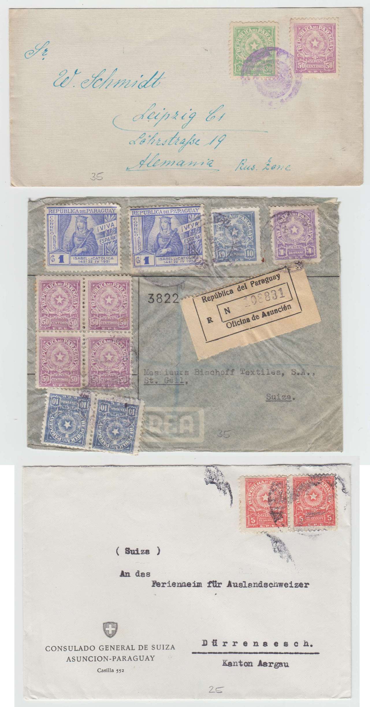 Paraguay 1950 — Arms issue