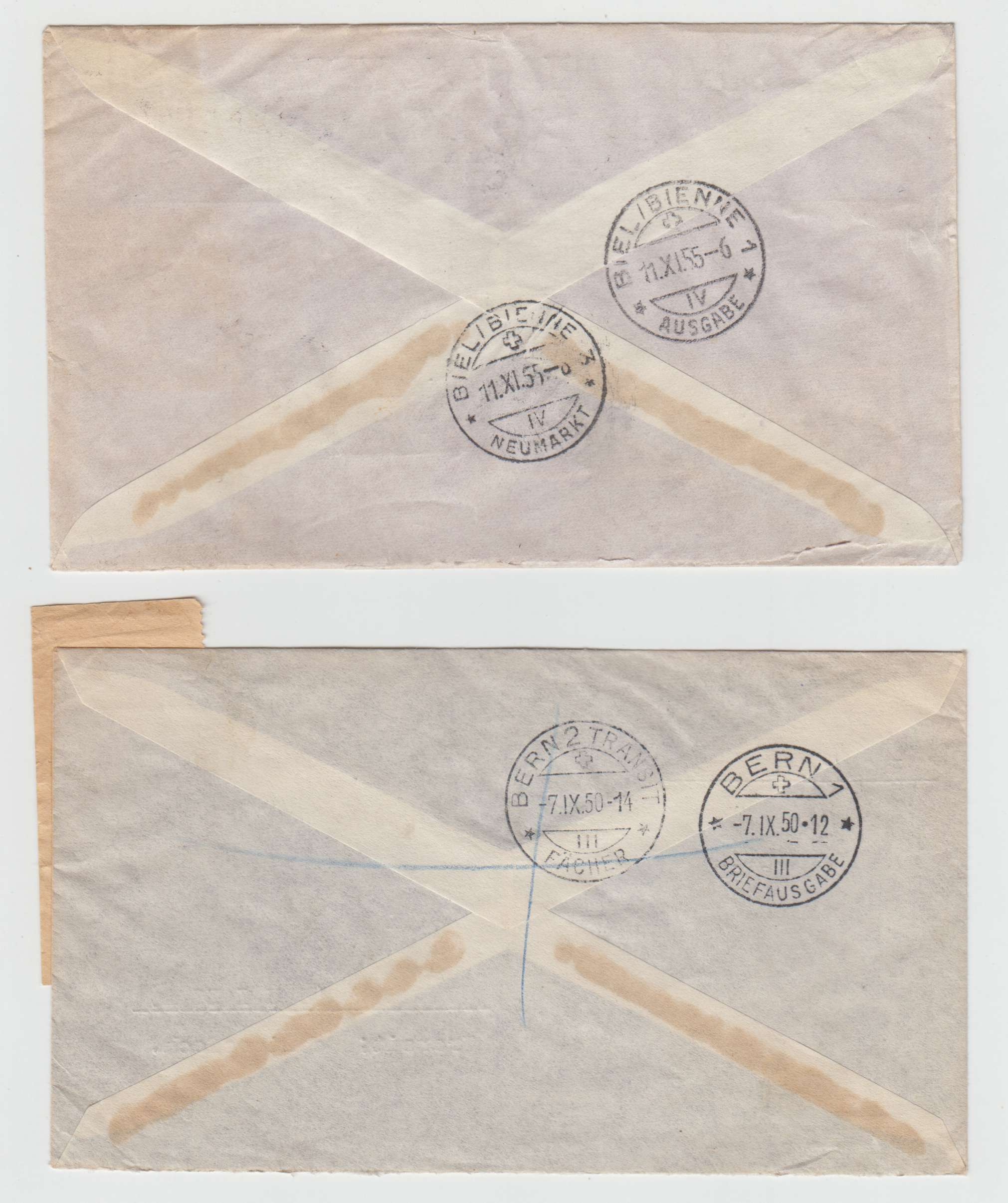 Paraguay 1950 — Better selection of 9 covers including two scarce "CORREO Paraguayo/franqueo…