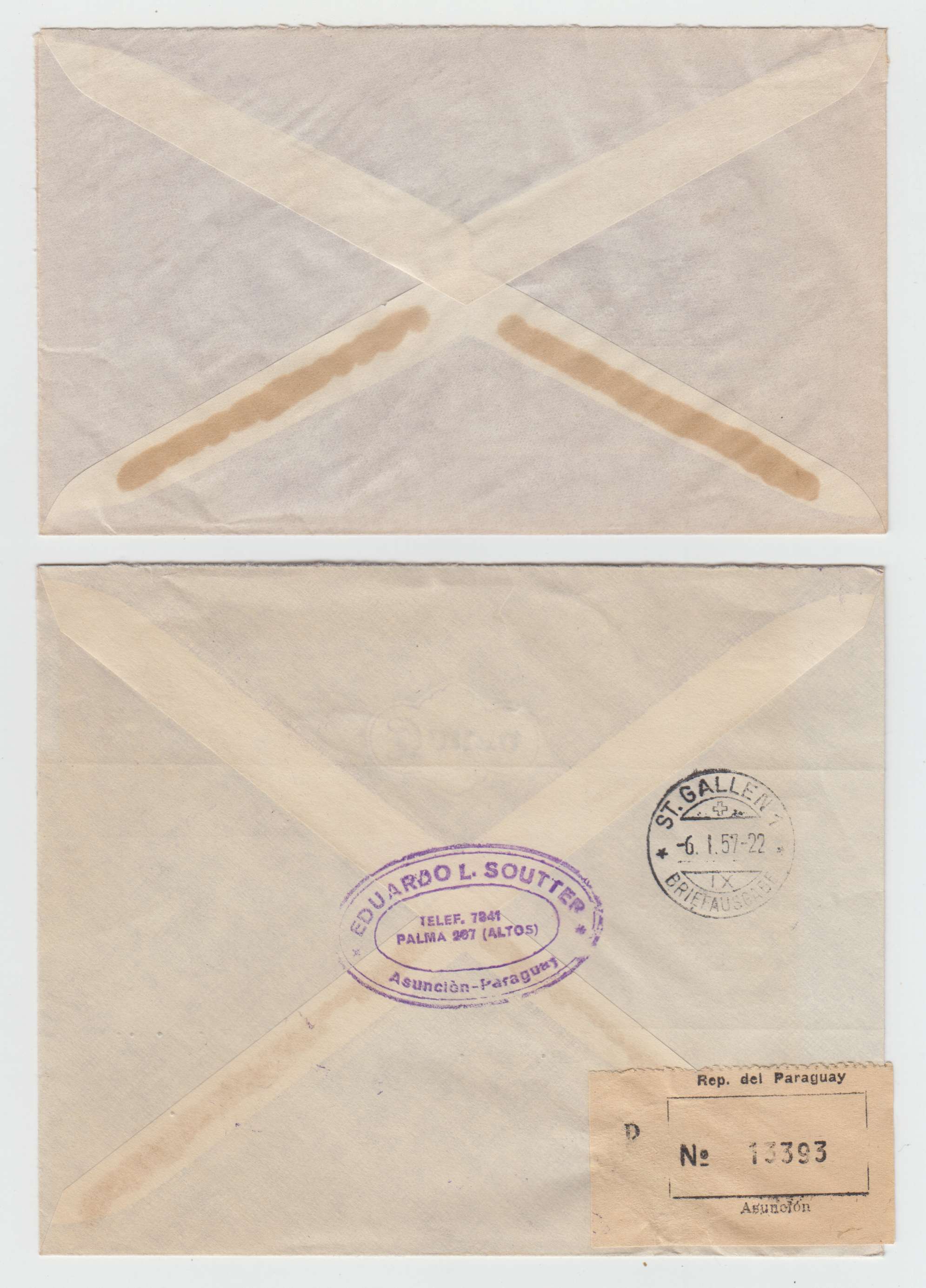 Paraguay 1956 — Jesuitic Ruin issue