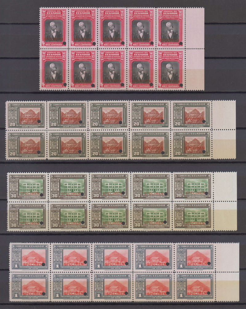 Ecuador 1942 — Scott 409-412