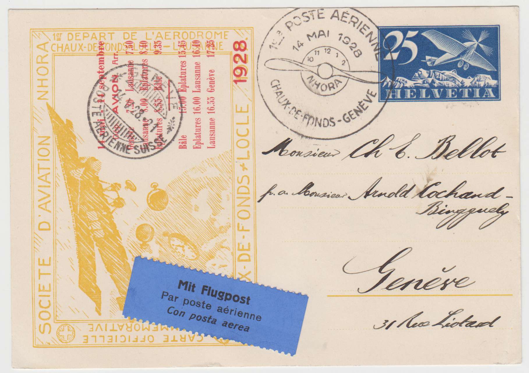Switzerland 1928 — May 14