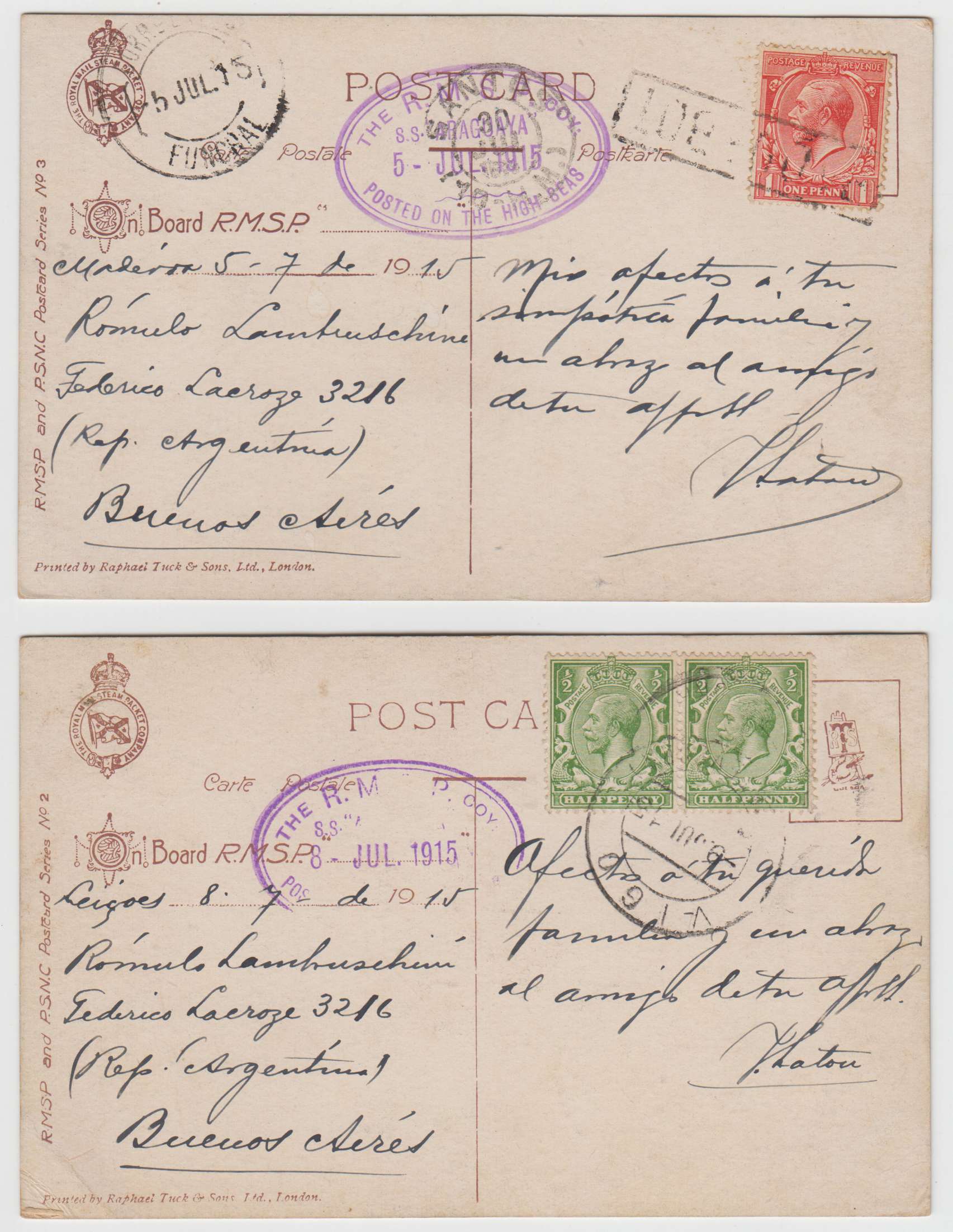 Great Britain 1915 — Maritime Mail