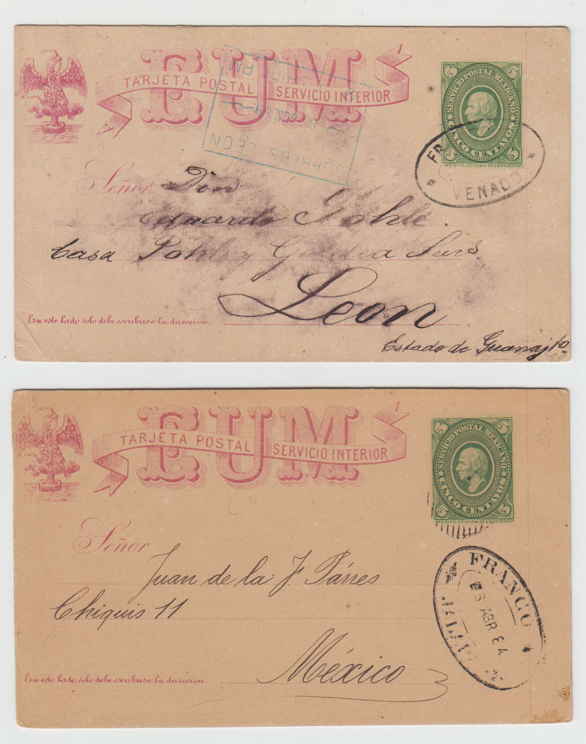 Mexico 1884 — Hidalgo