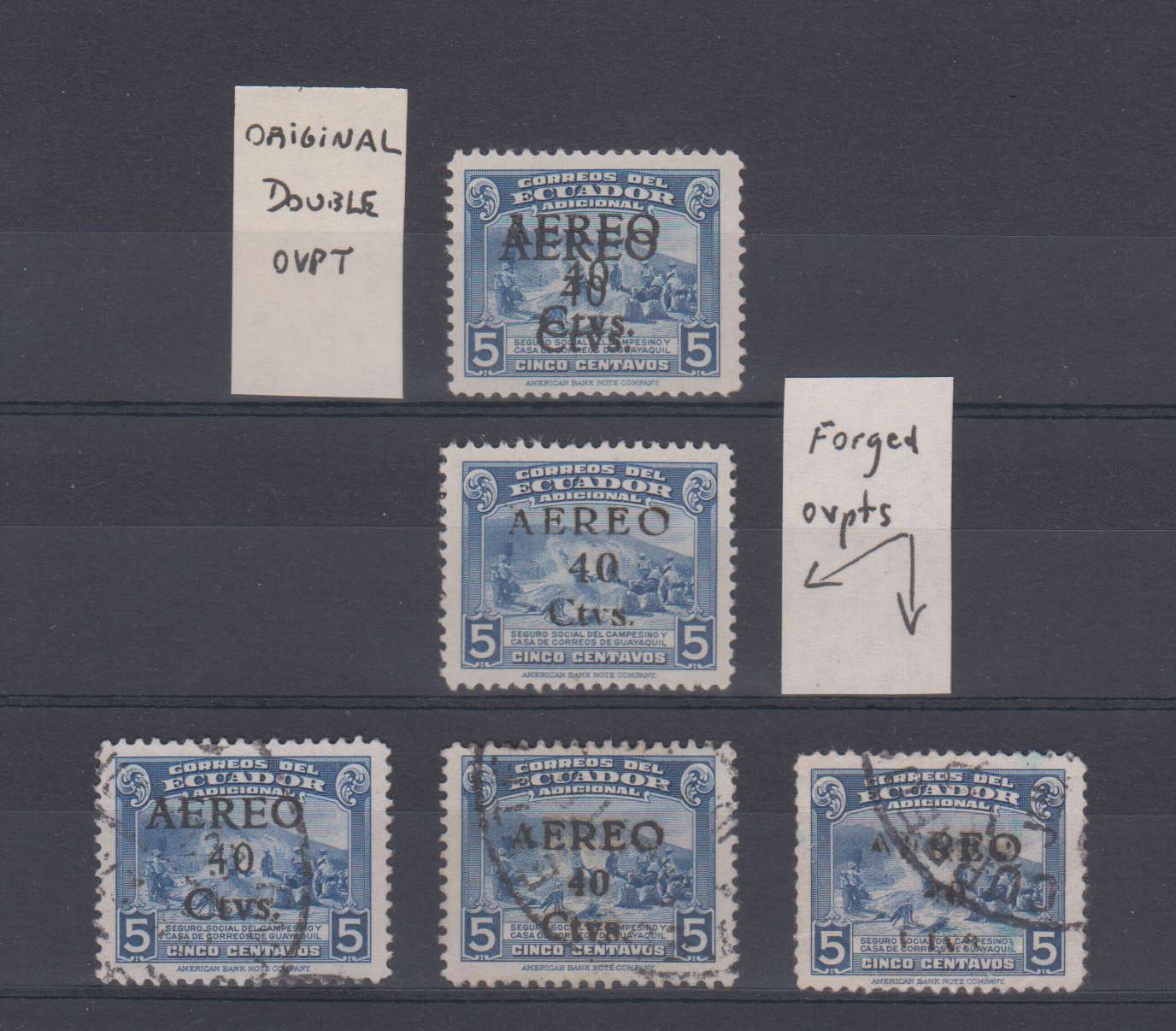 Ecuador 1945 — airpost issue