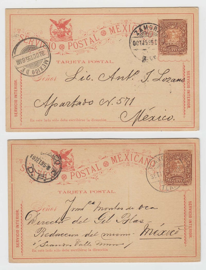 Mexico 1895 — Pc70 type J3 & type K6