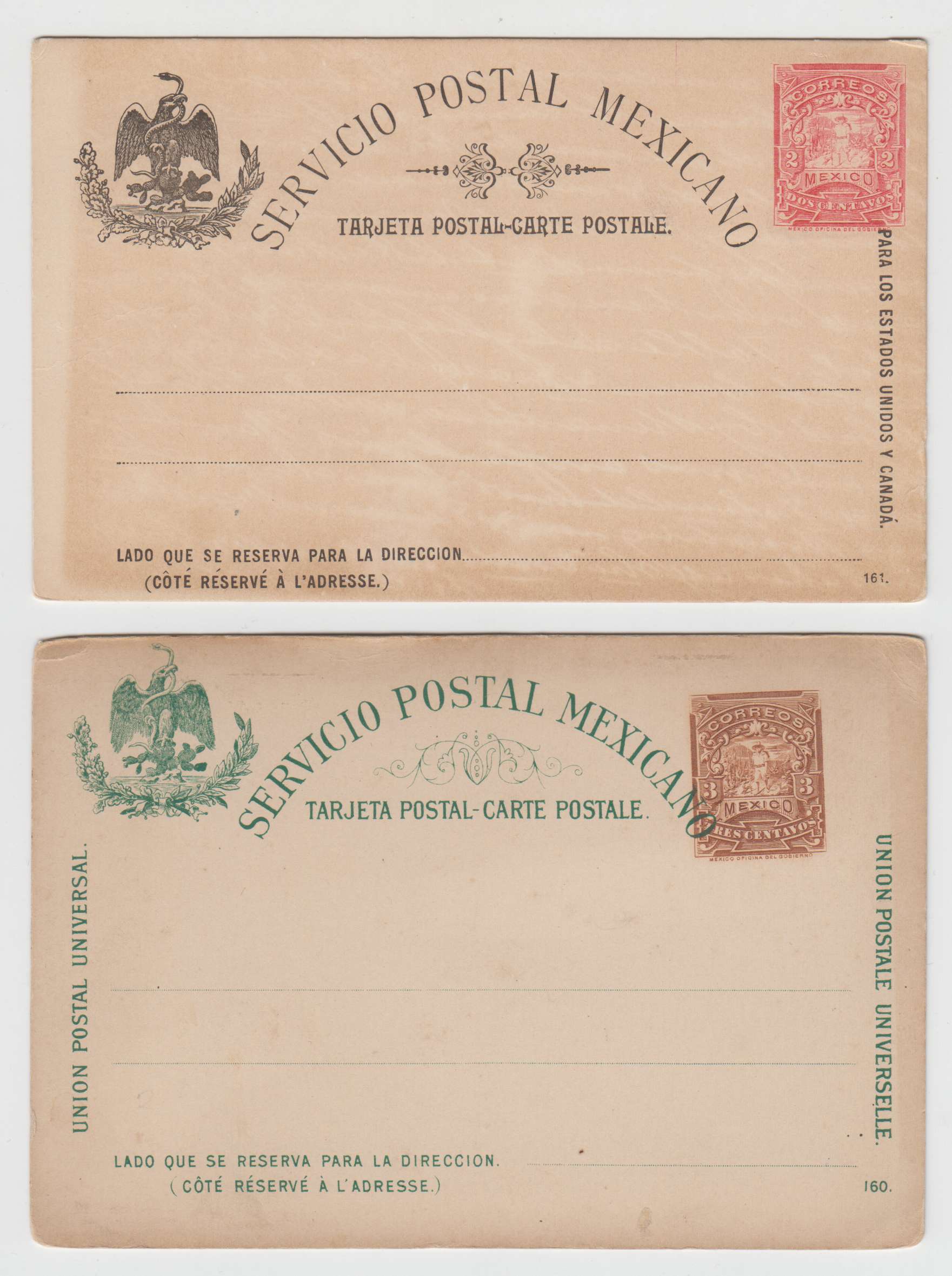 Mexico 1896 — Mepsi pc81, 84, 99 & 100
