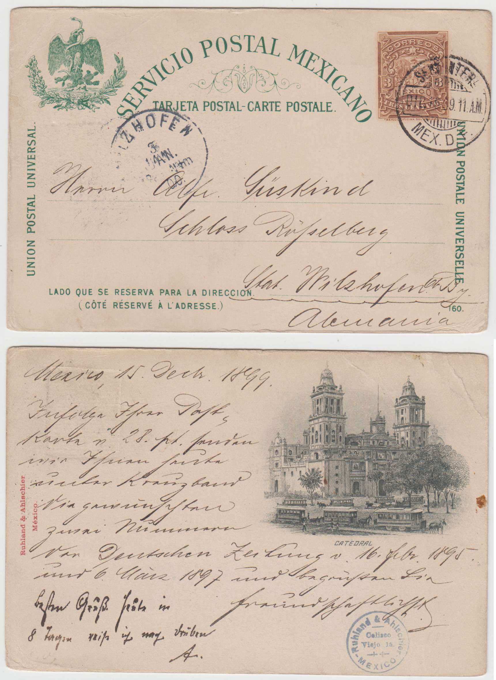 Mexico 1899 — Private Firm Printing