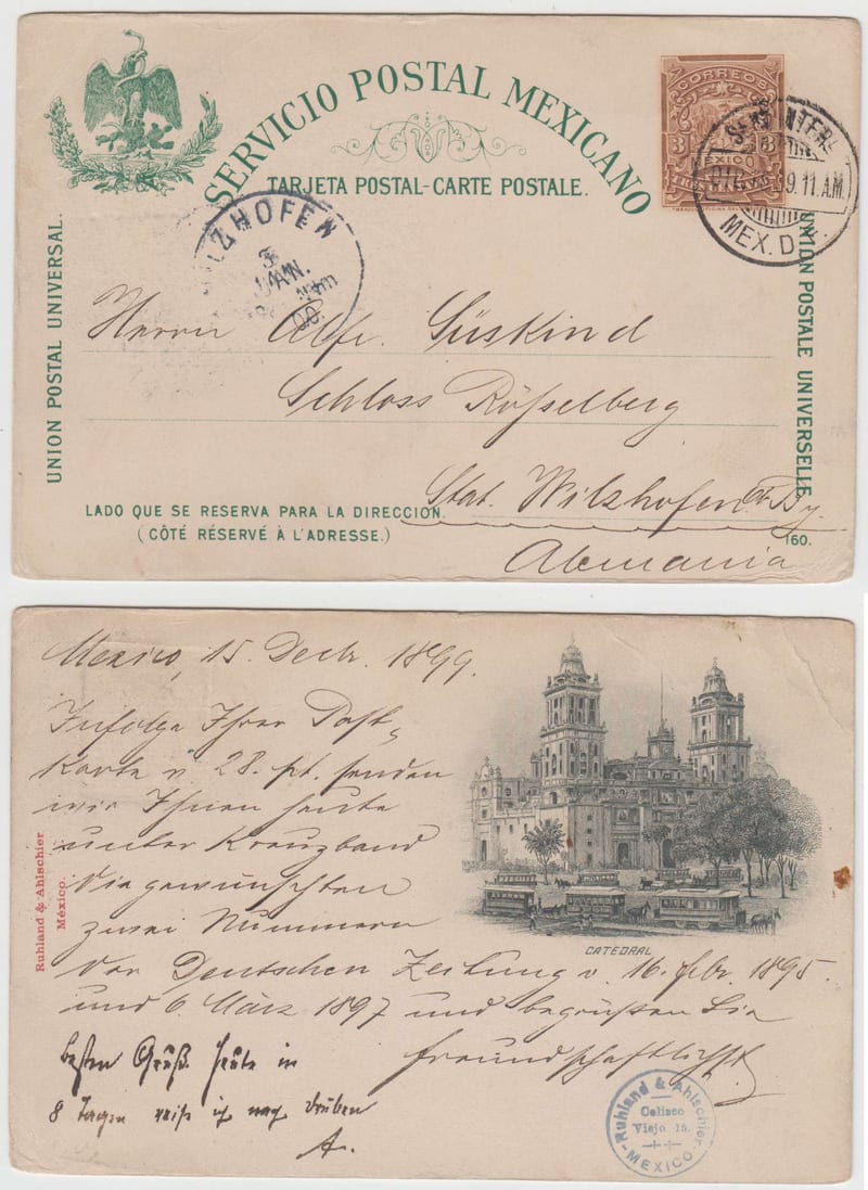 Mexico 1899 — Private Firm Printing