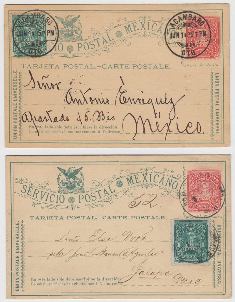Mexico 1895 — PS, Cards