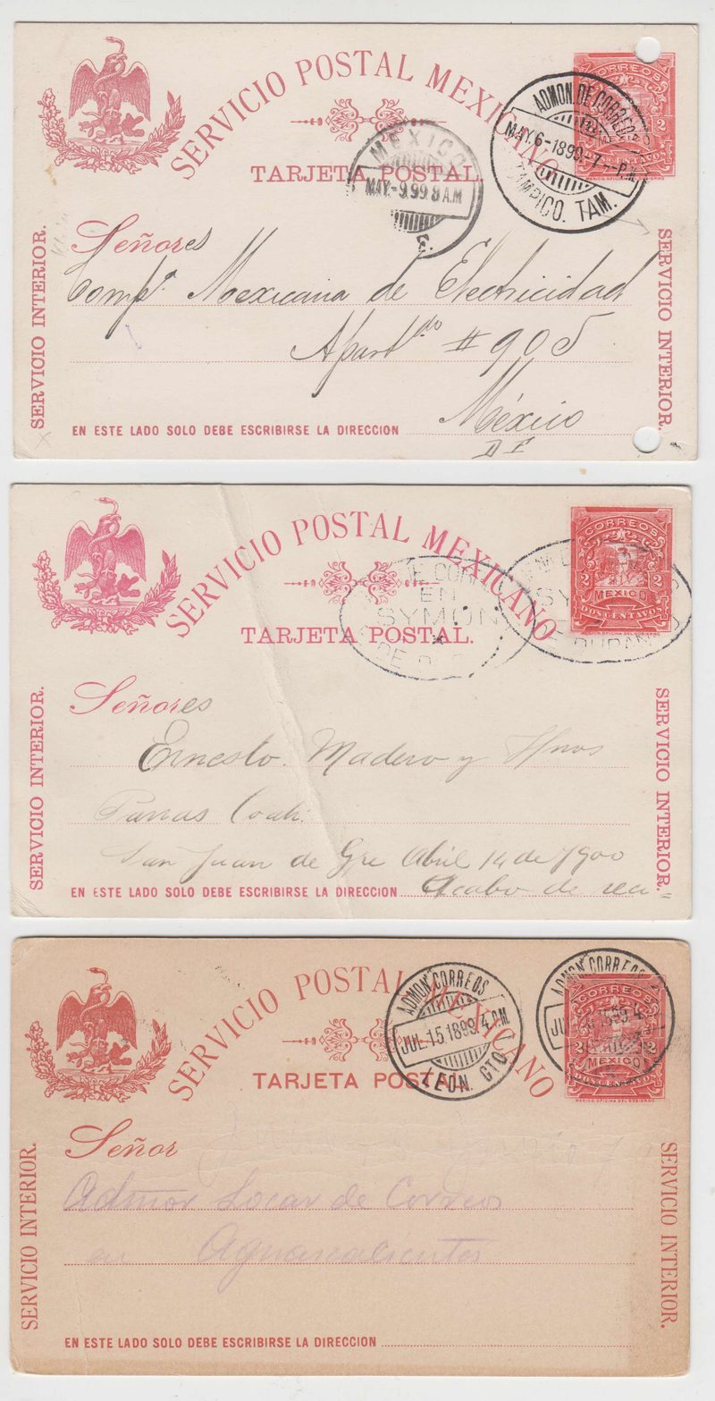 Mexico 1899 — Mepsi PC 97 (2x), Pc102 (2x) & Pc103
