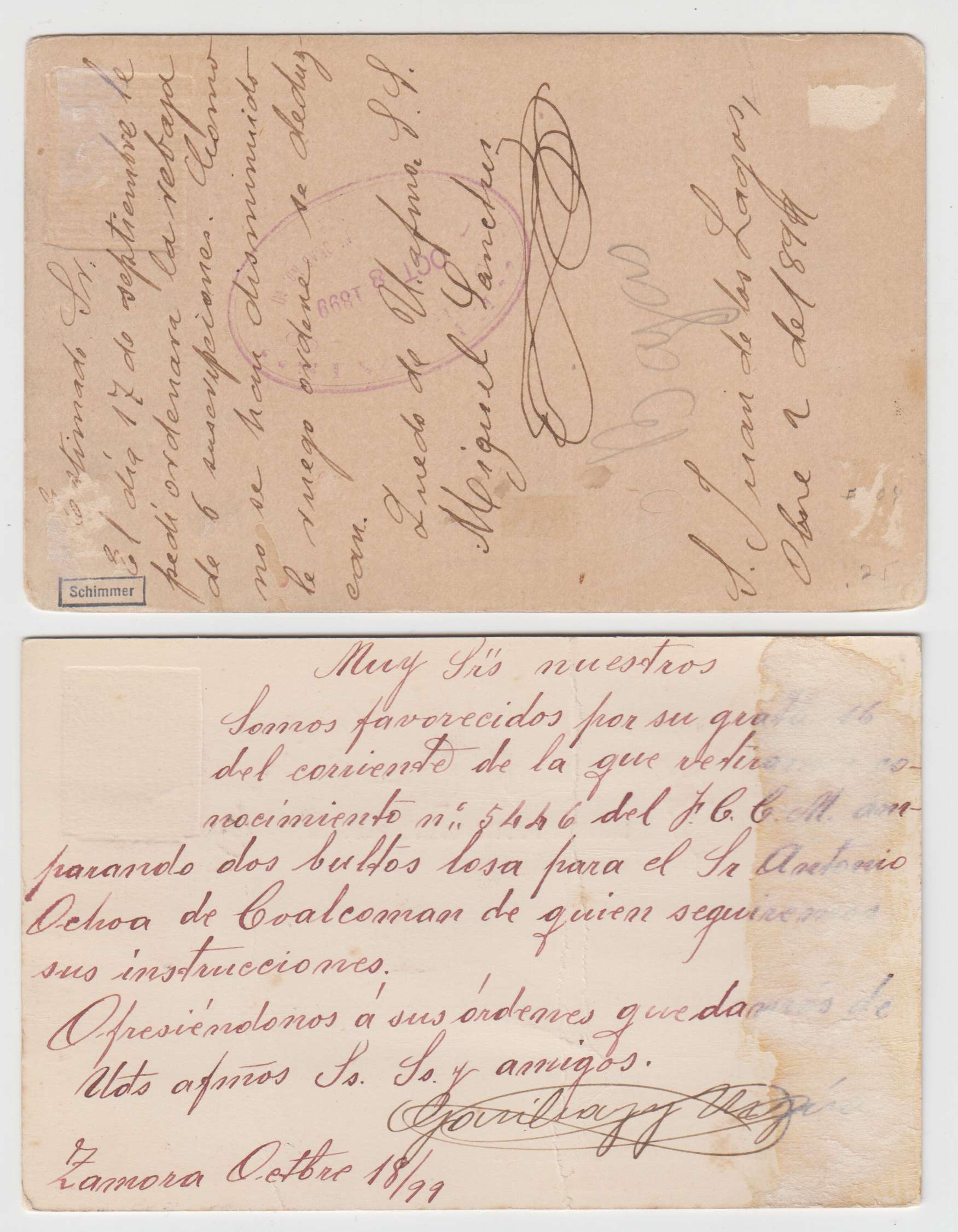 Mexico 1899 — Mepsi PC 97 (2x), Pc102 (2x) & Pc103