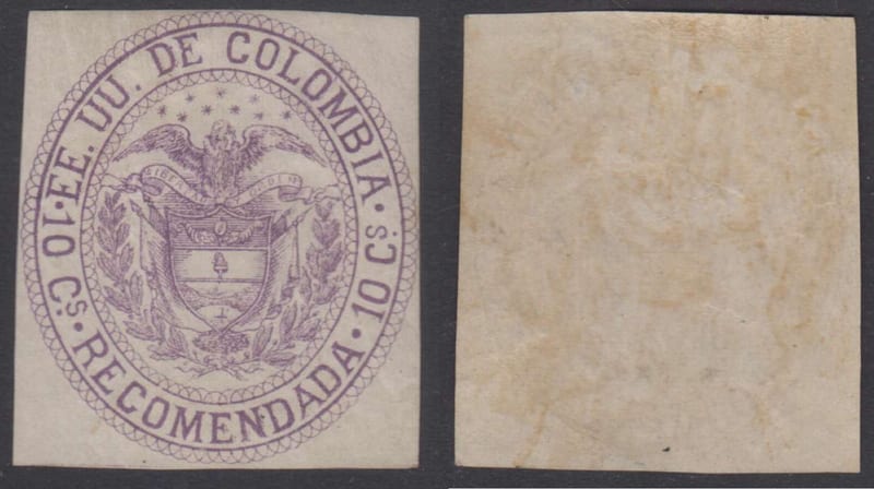 Colombia 1881 — Registration