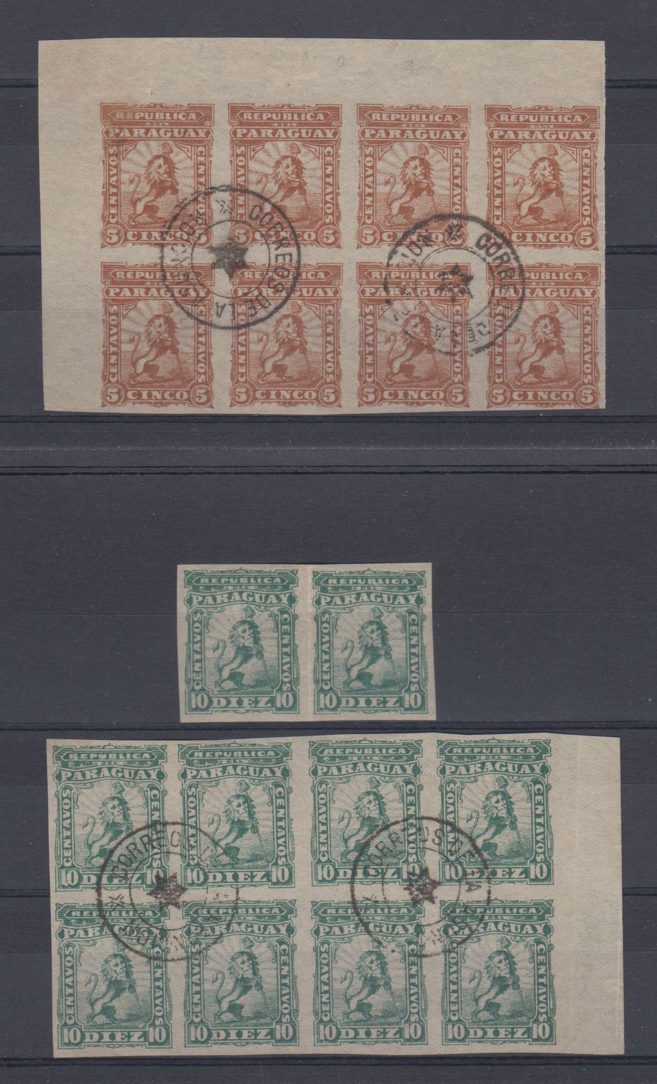 Paraguay 1879 — Lion issue