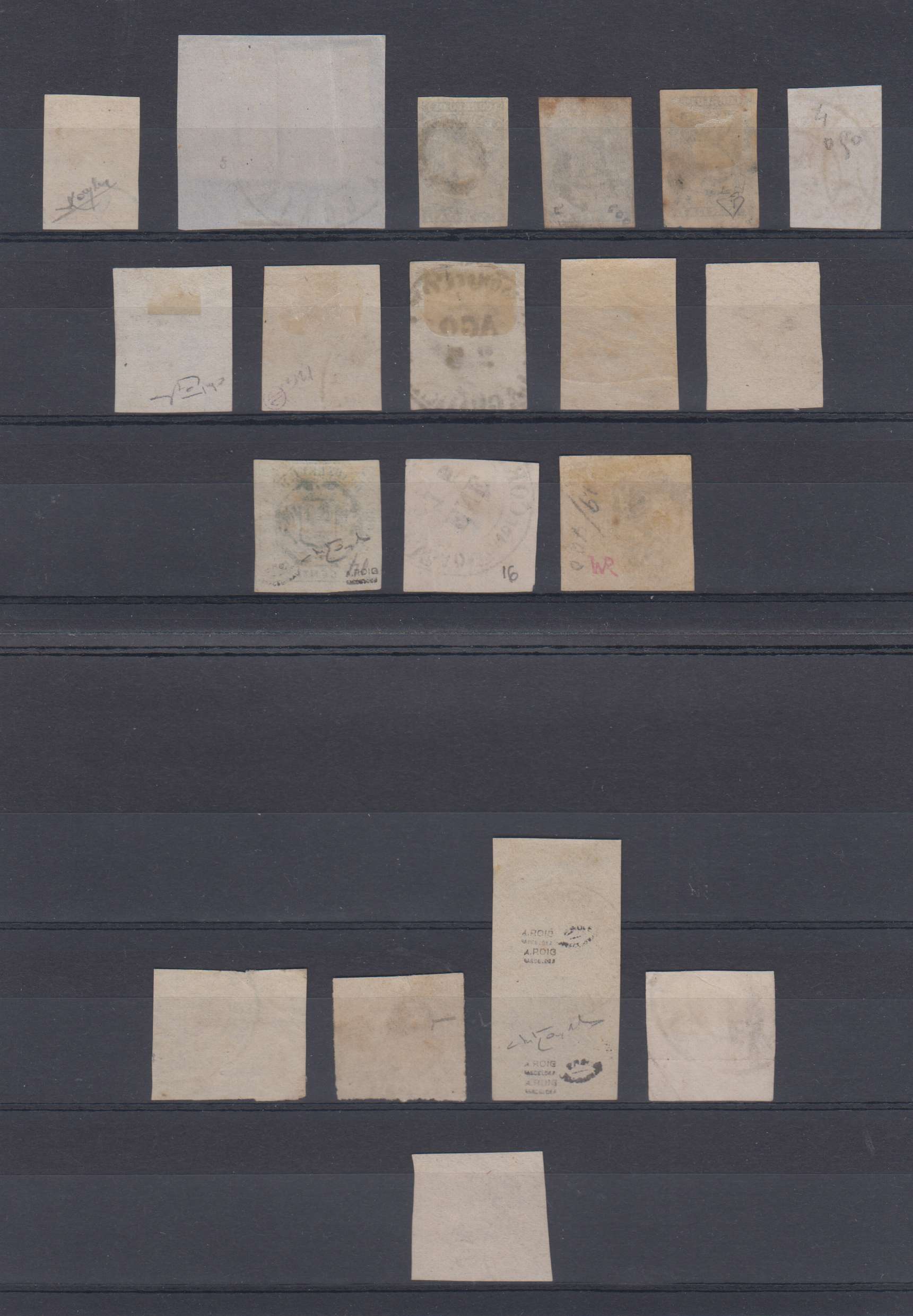 Venezuela 1859 — Scott 4 thru 45 not complete