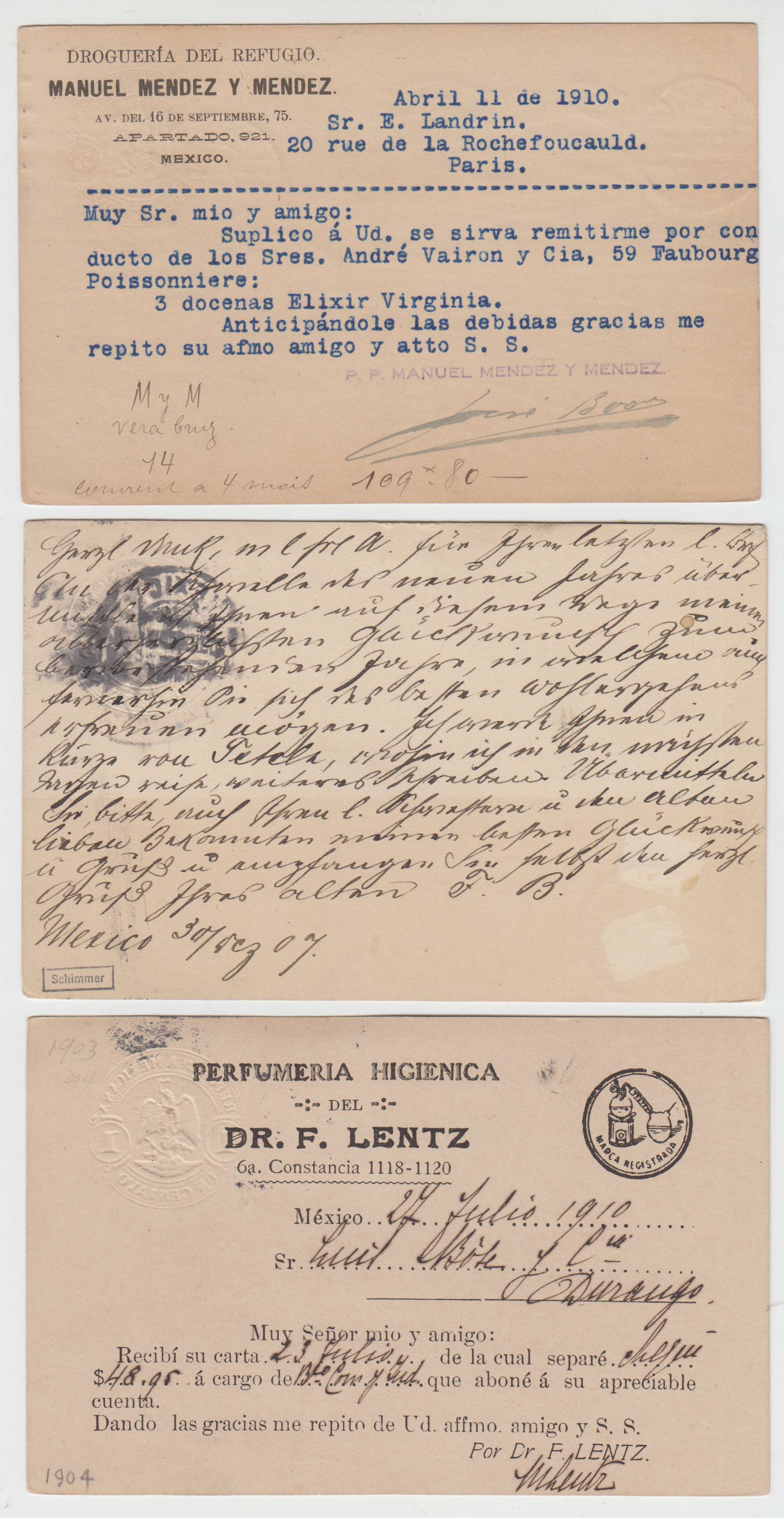 Mexico 1900 — Mepsi Pc104 thru PC 127 not complete