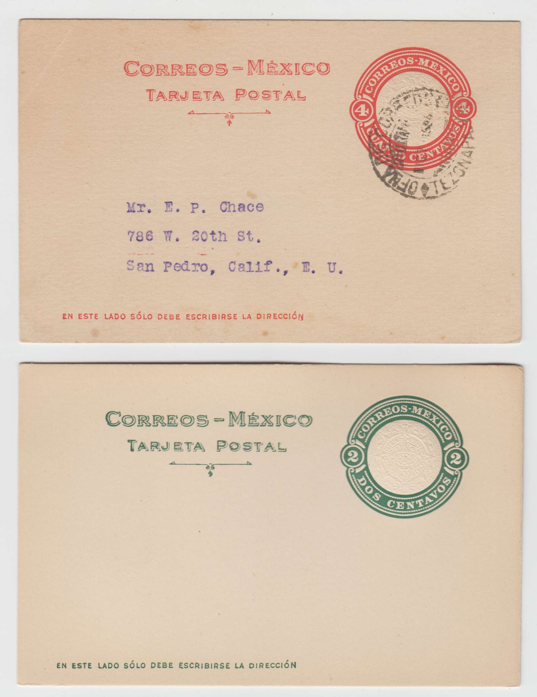 Mexico 1900 — Mepsi Pc104 thru PC 127 not complete
