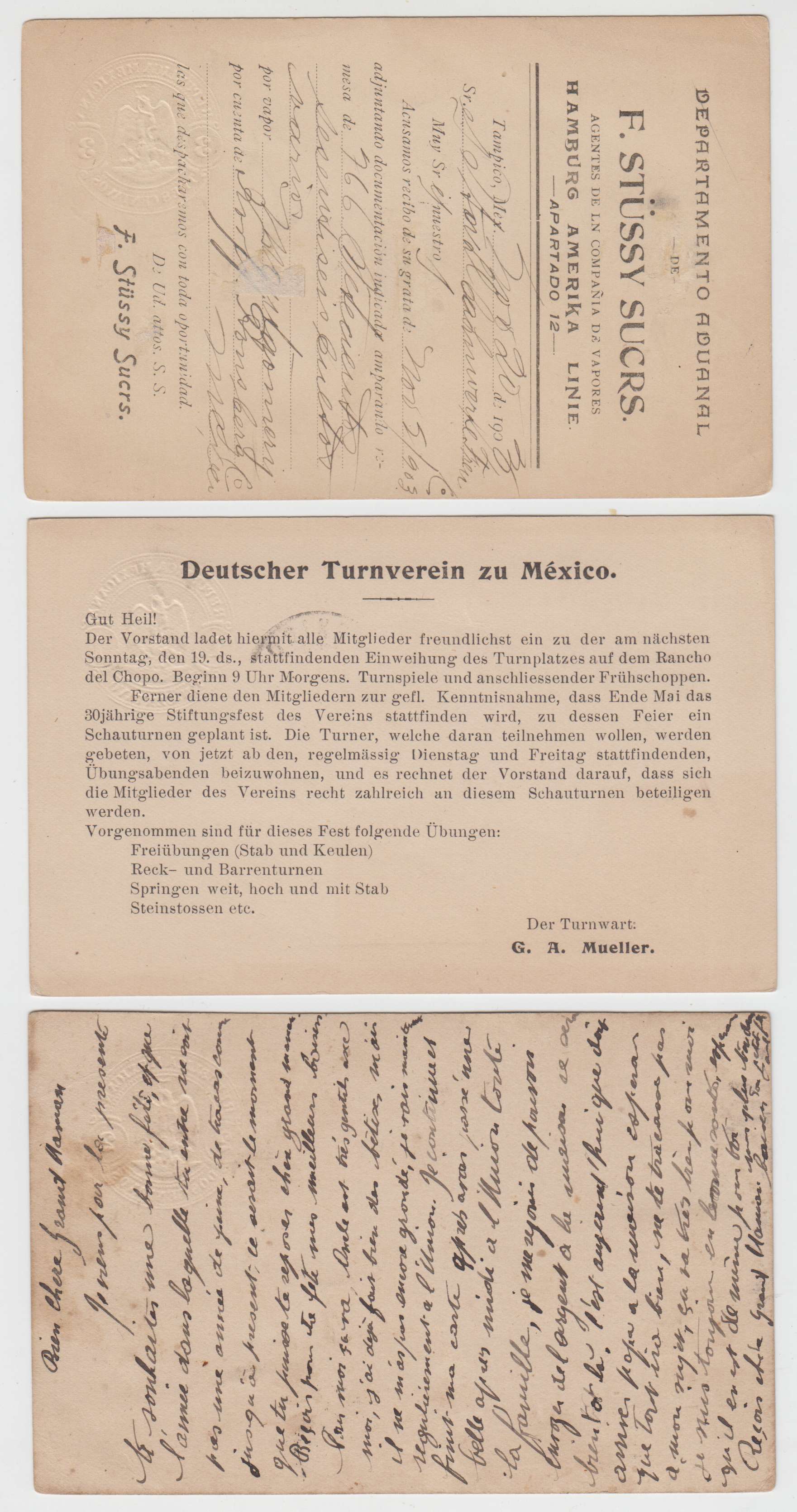 Mexico 1903 — H & G 113, 115 & 116