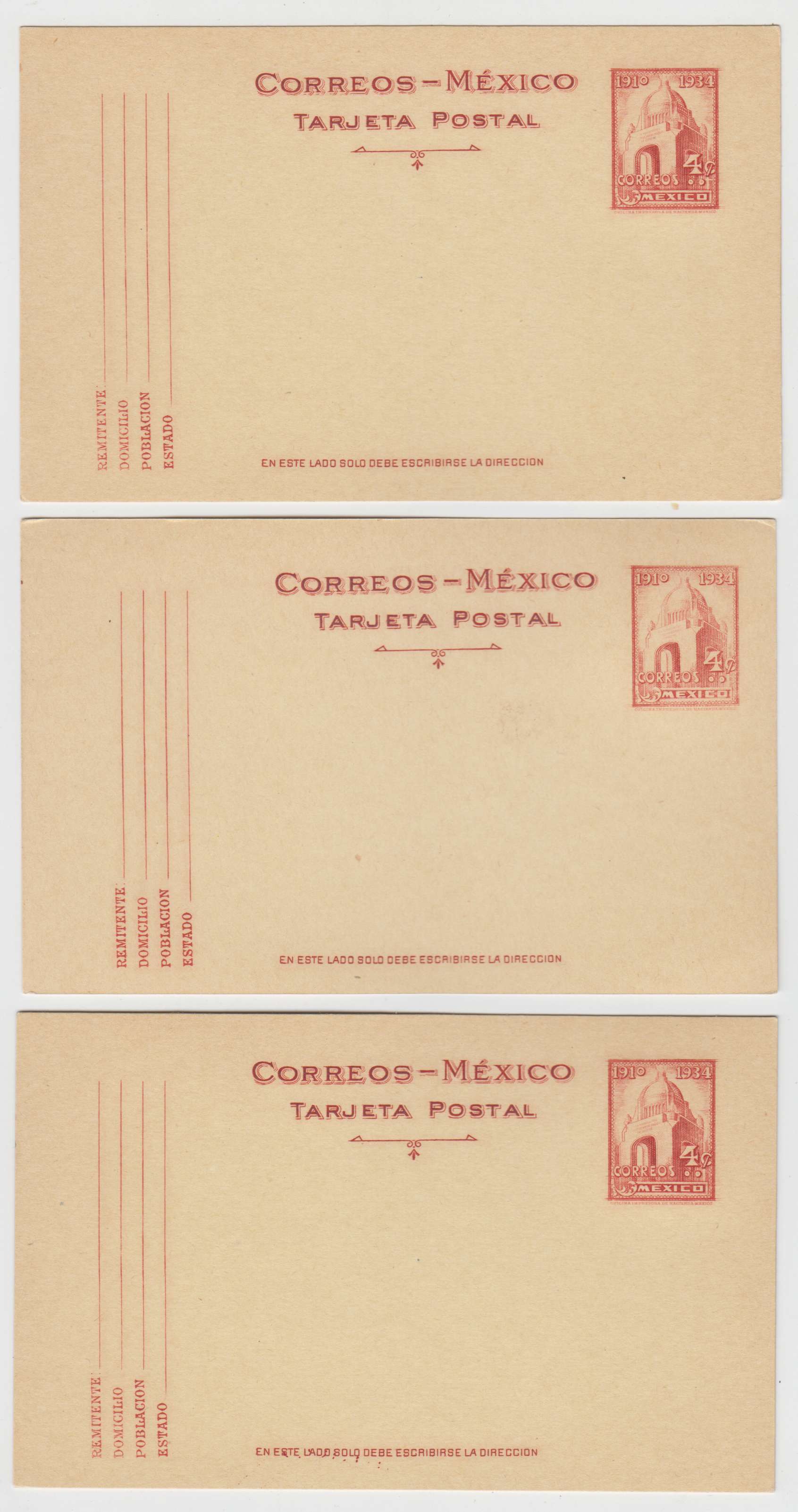 Mexico 1923 — Mepsi Pc126 thru Pc145 not complete