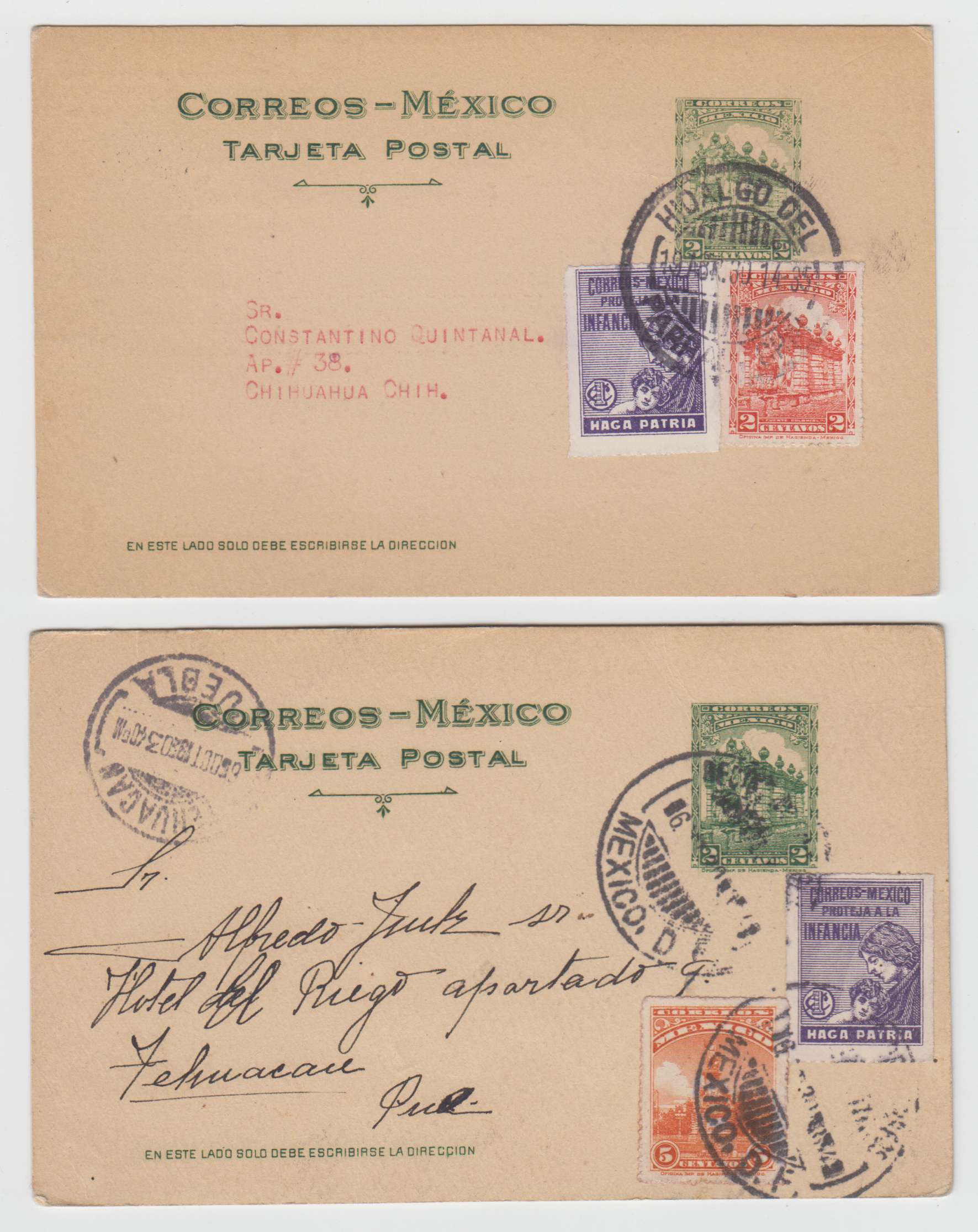 Mexico 1930 — Mepsi Pc128-129 & 129a