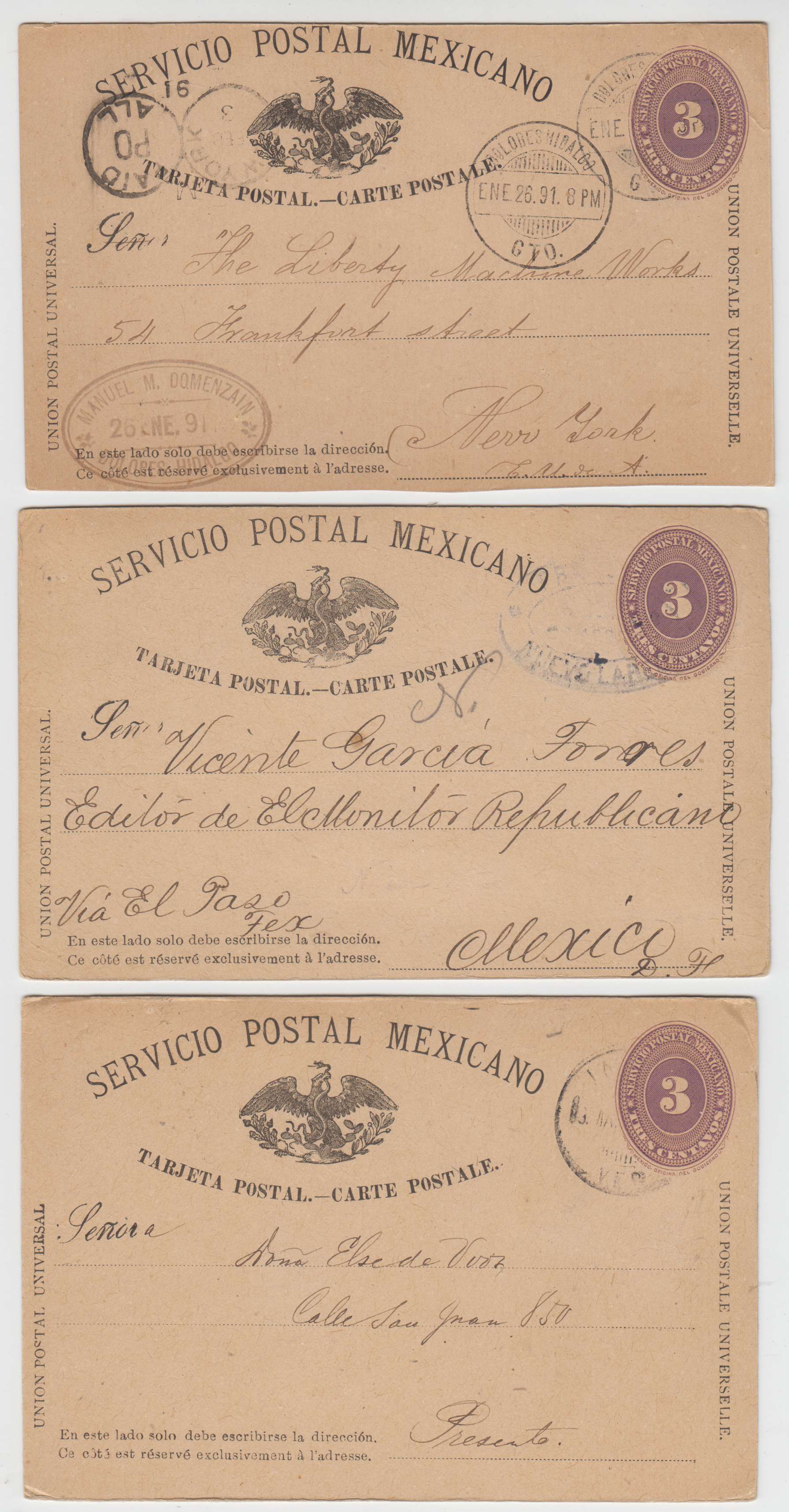Mexico 1887 — Numerals