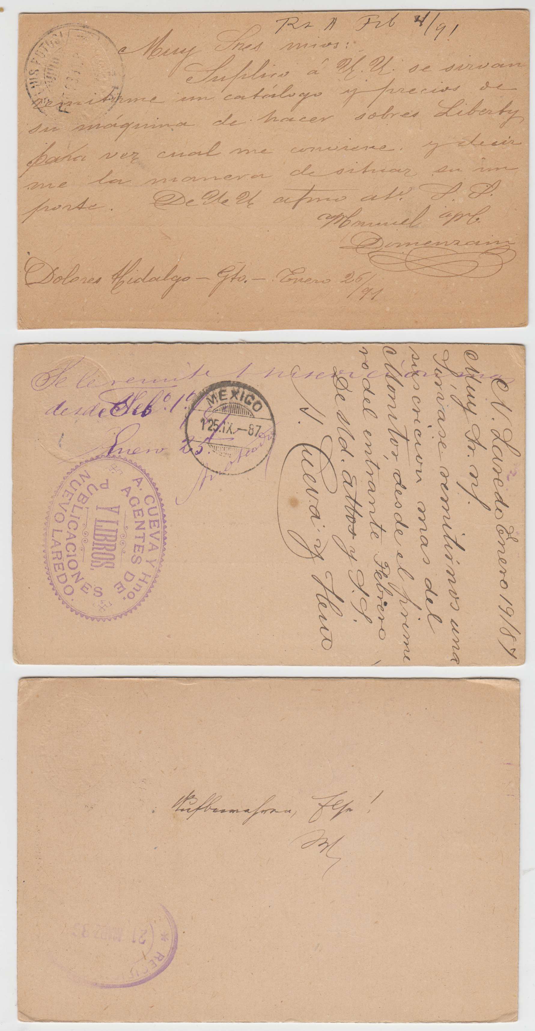 Mexico 1887 — Numerals