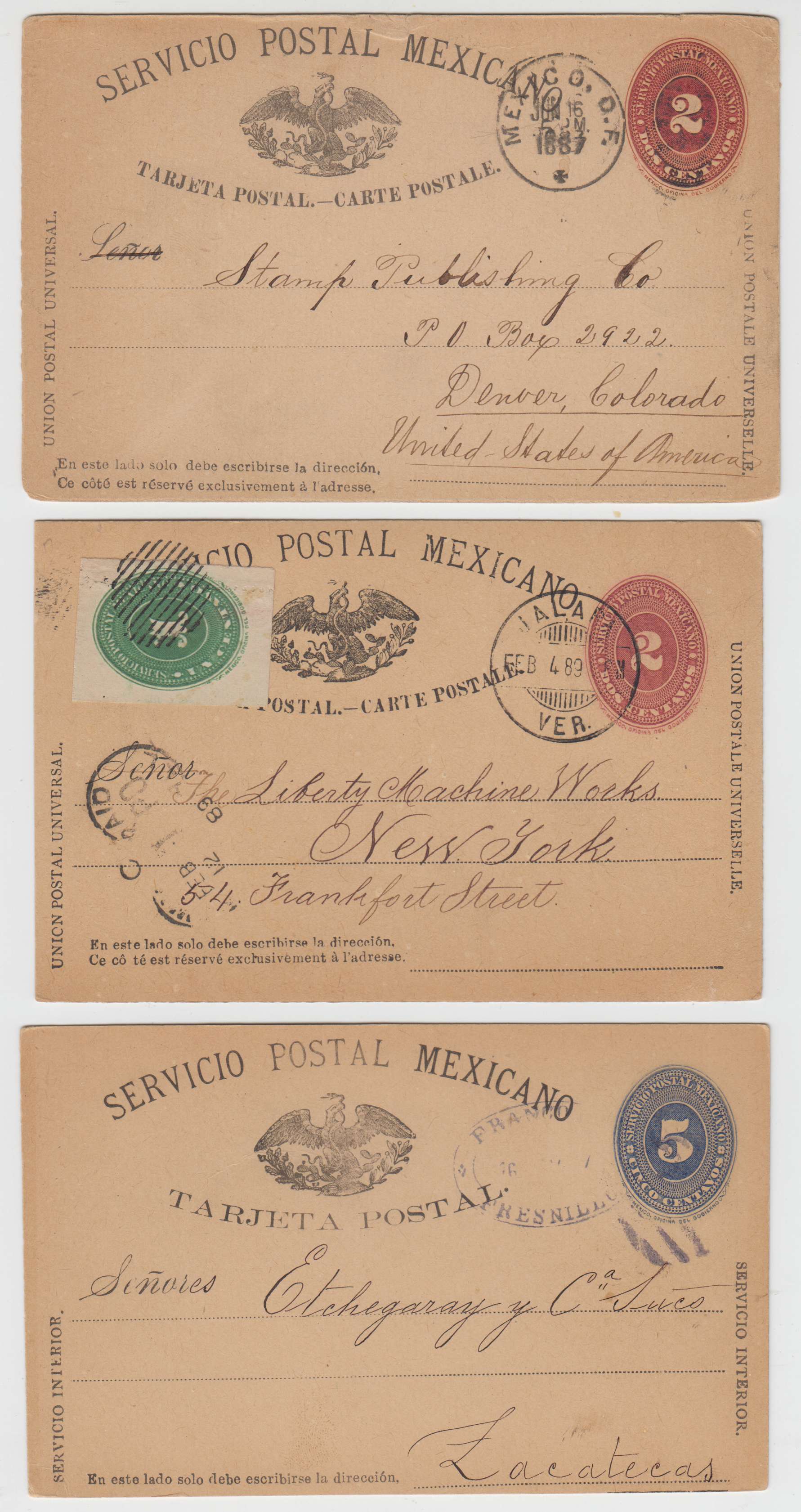 Mexico 1887 — Numerals