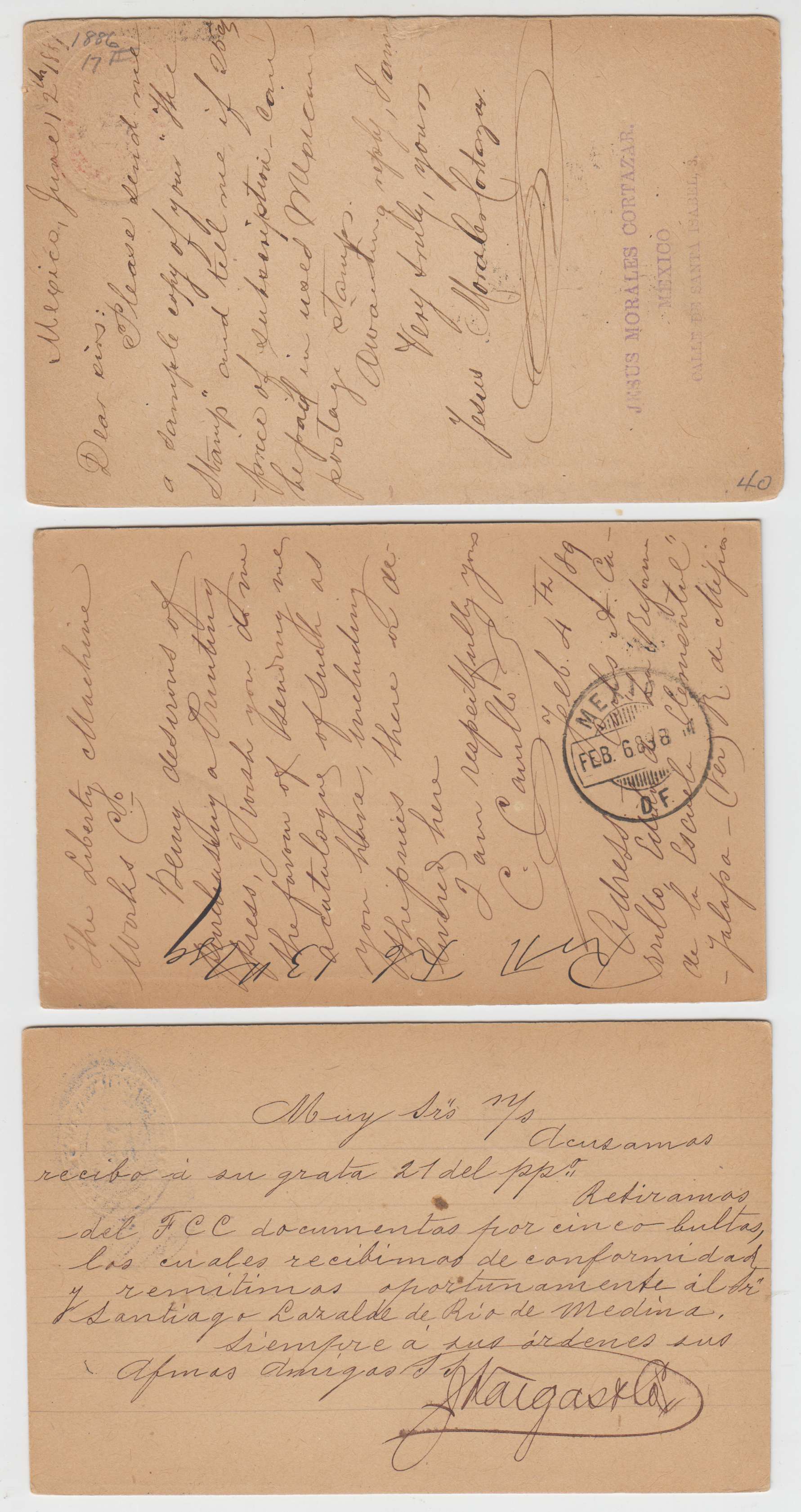 Mexico 1887 — Numerals