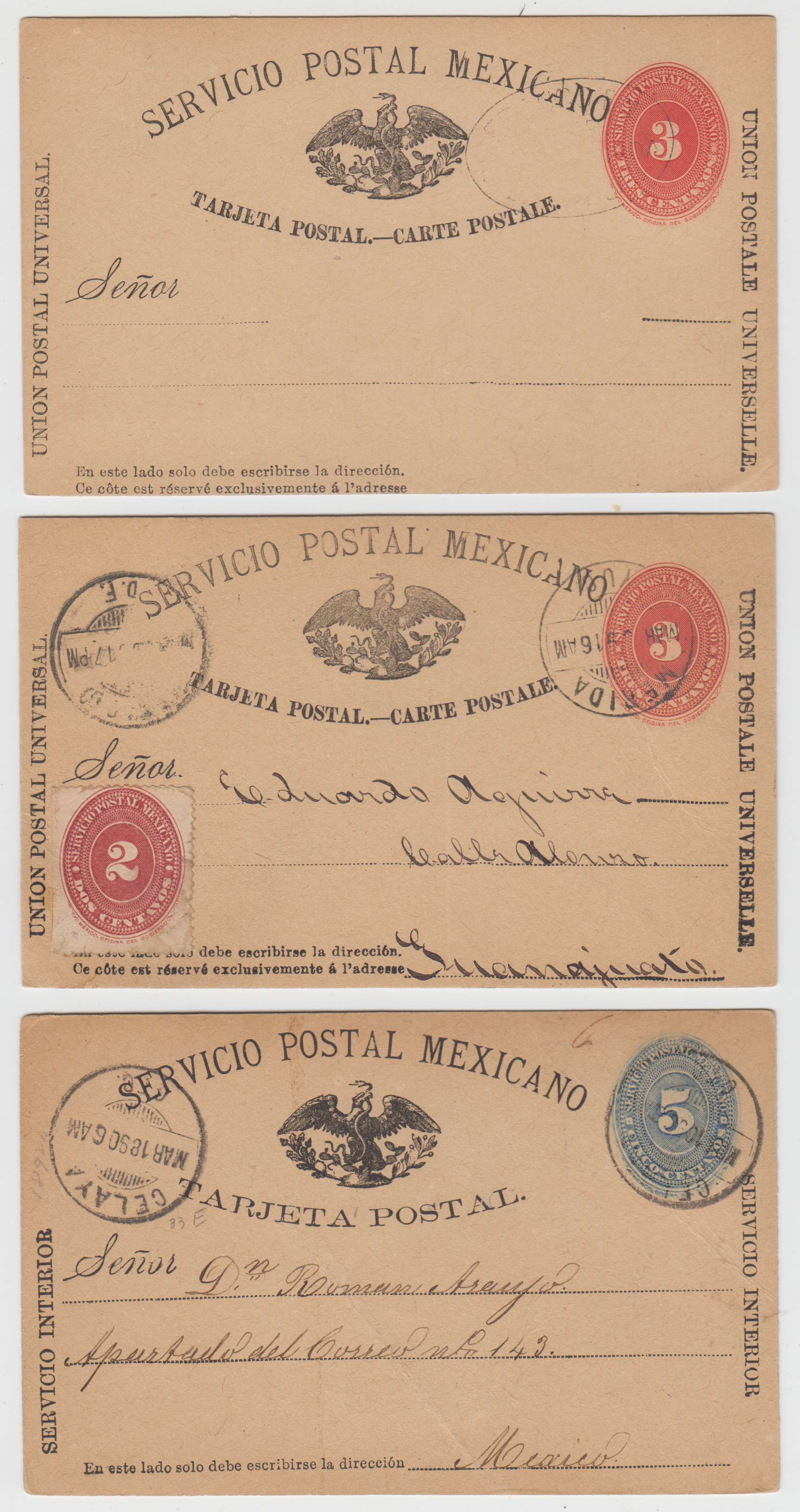 Mexico 1889 — Numerals