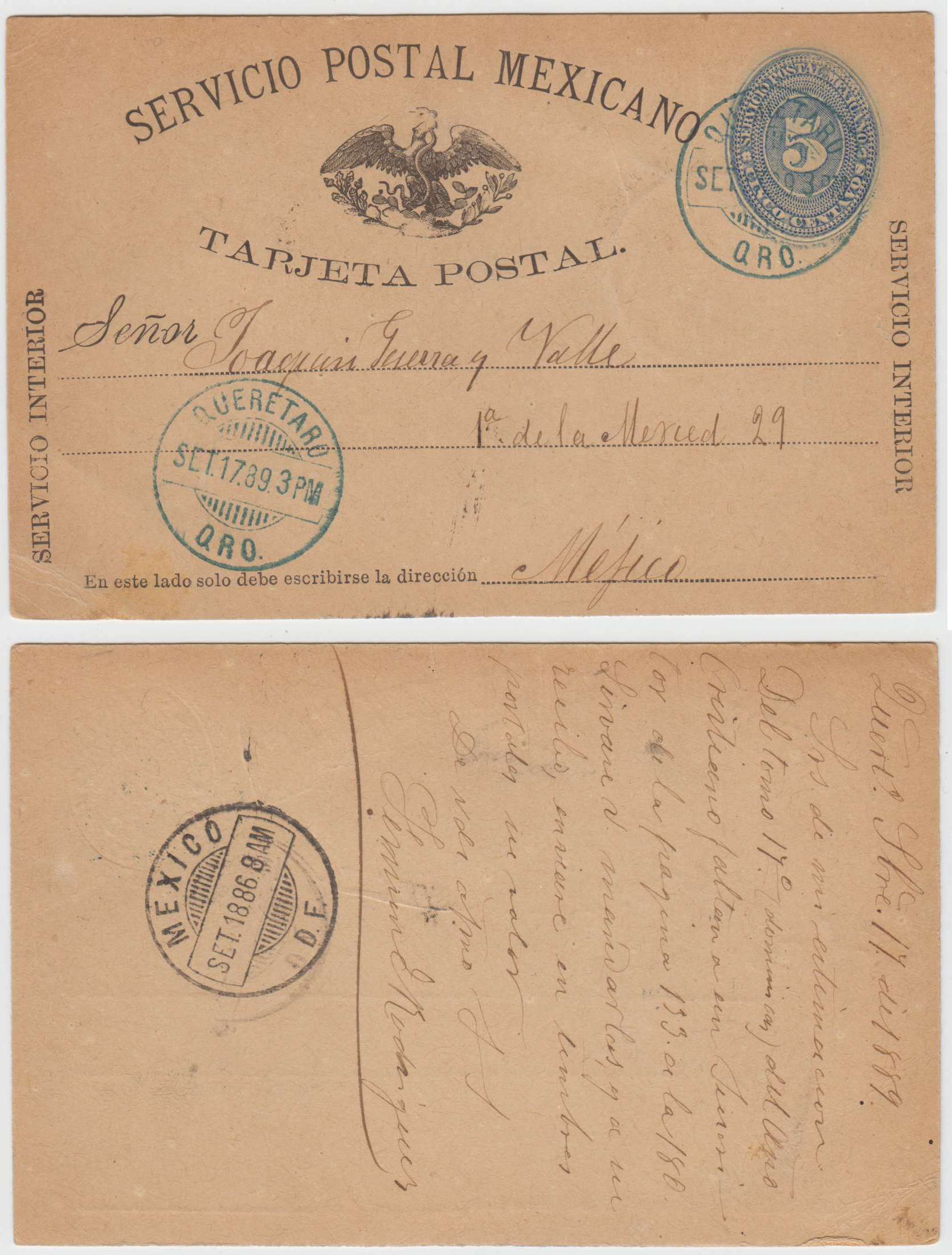 Mexico 1889 — Numerals