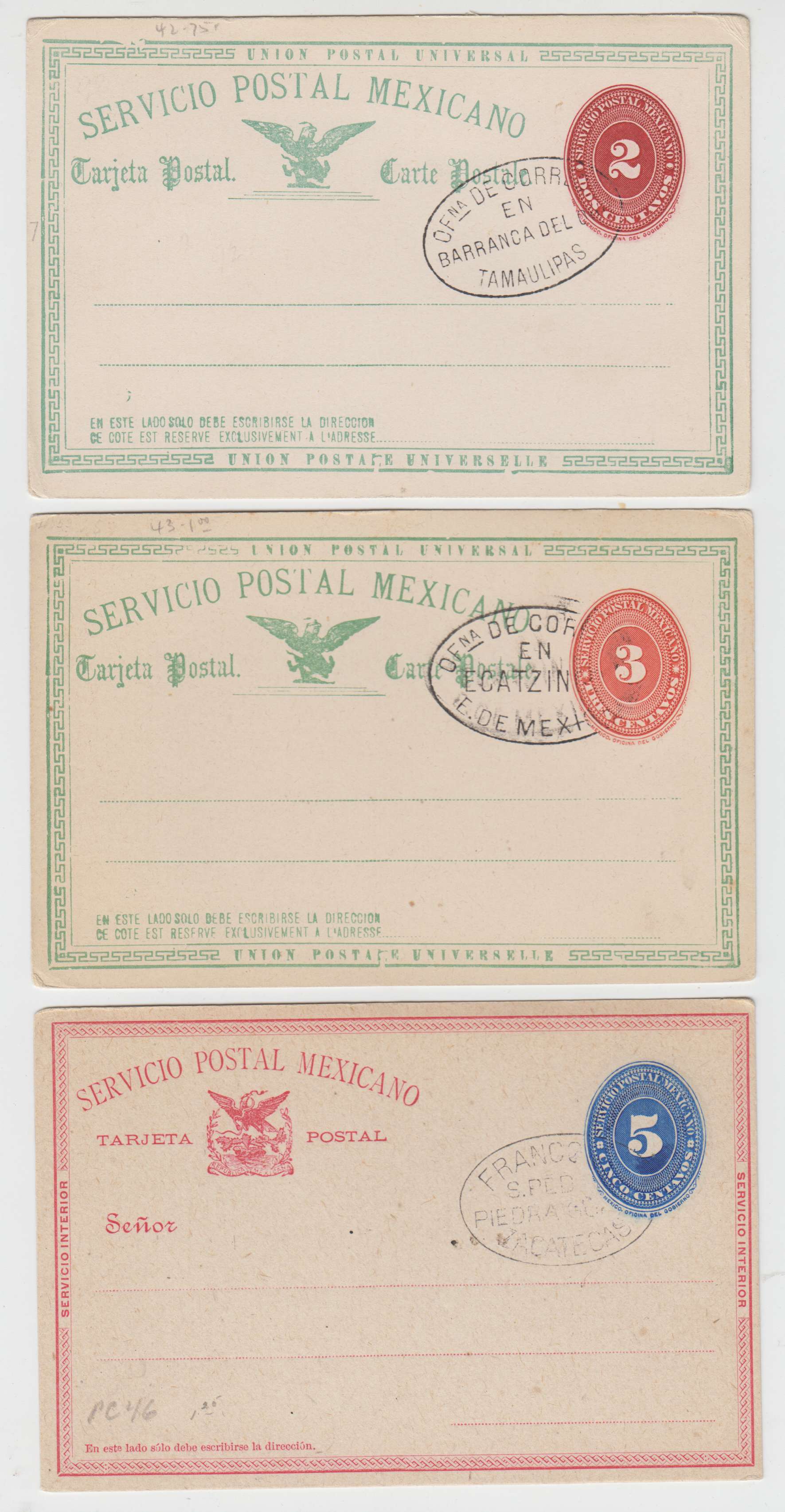 Mexico 1891 — Numerals
