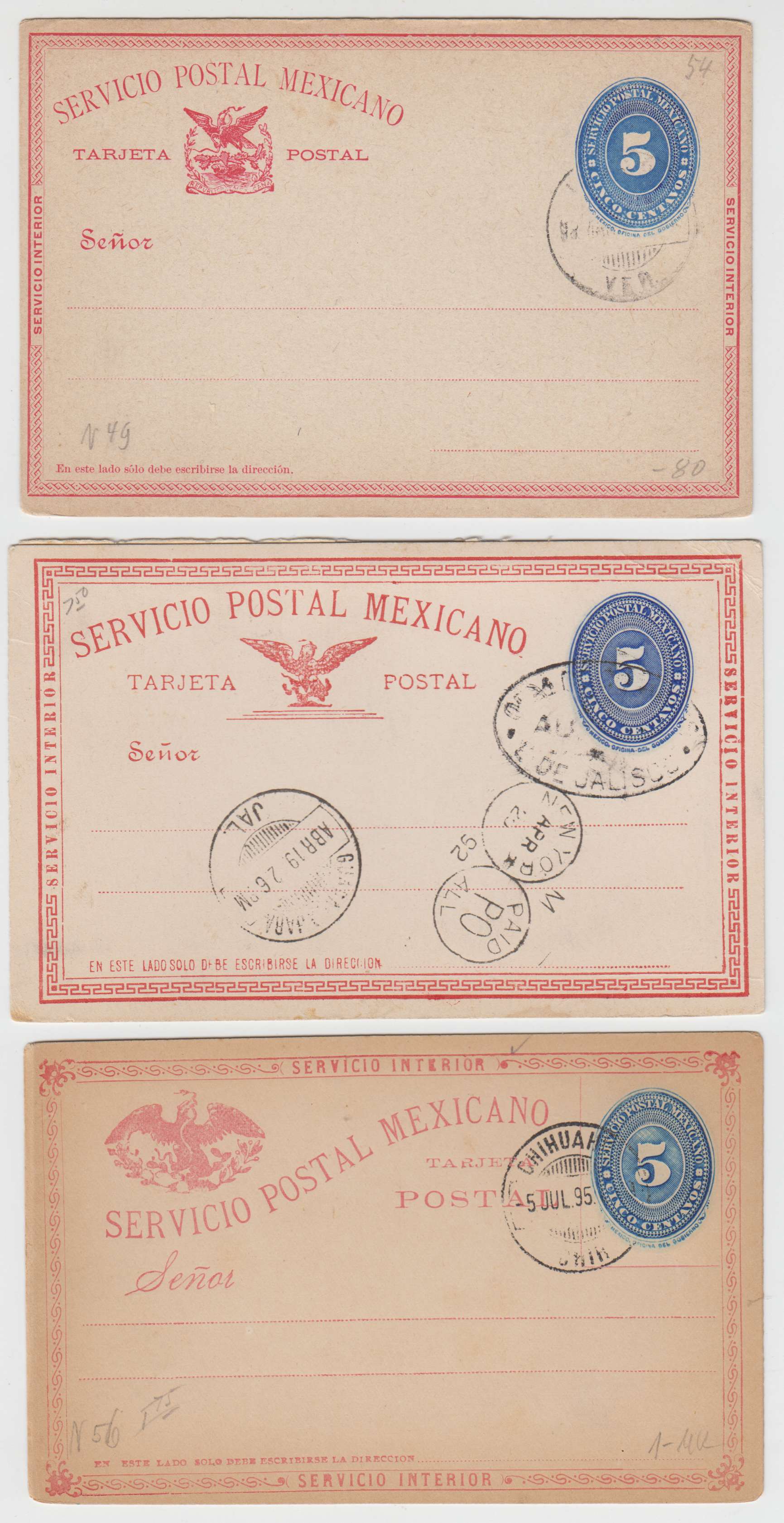 Mexico 1891 — Numerals