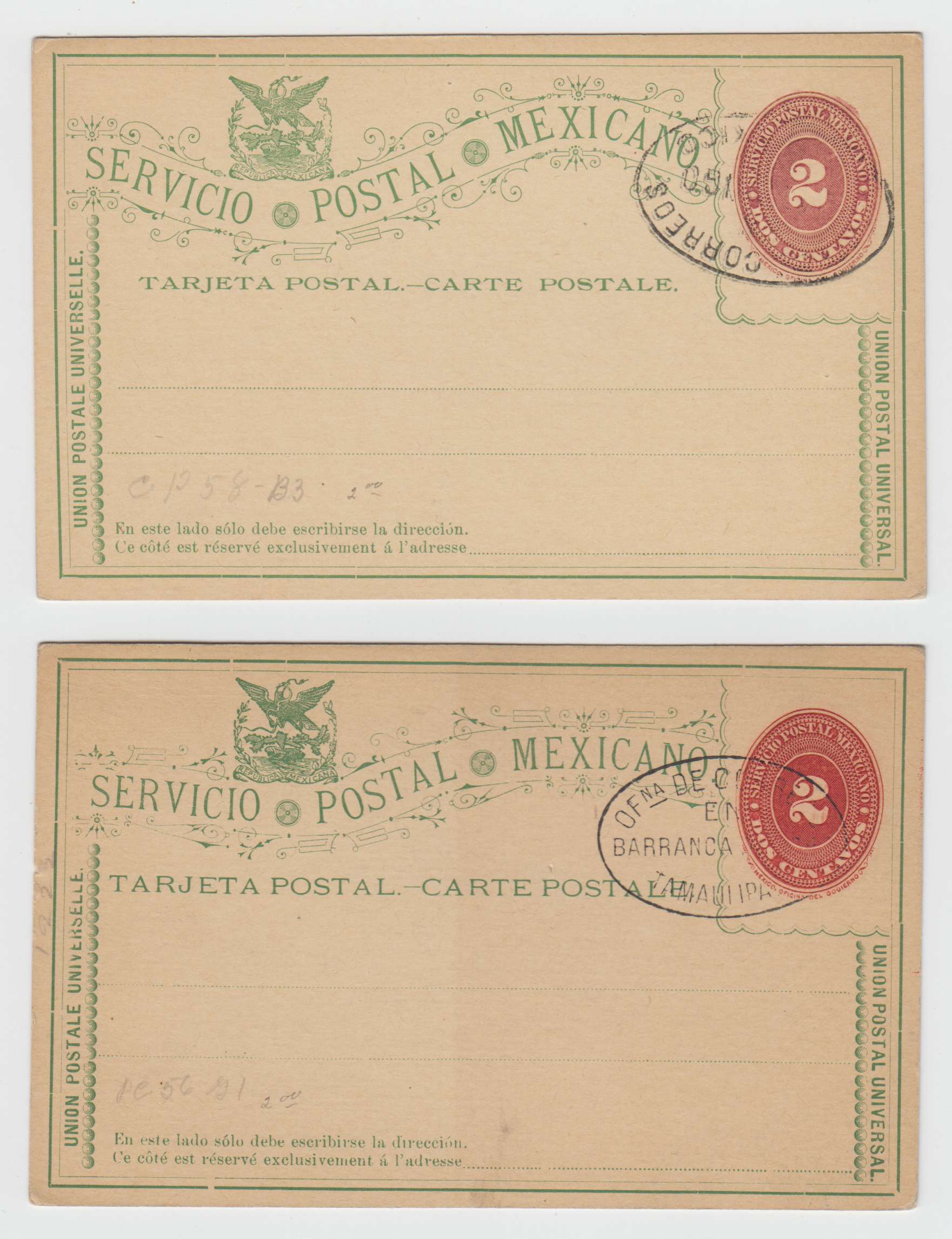 Mexico 1891 — Numerals