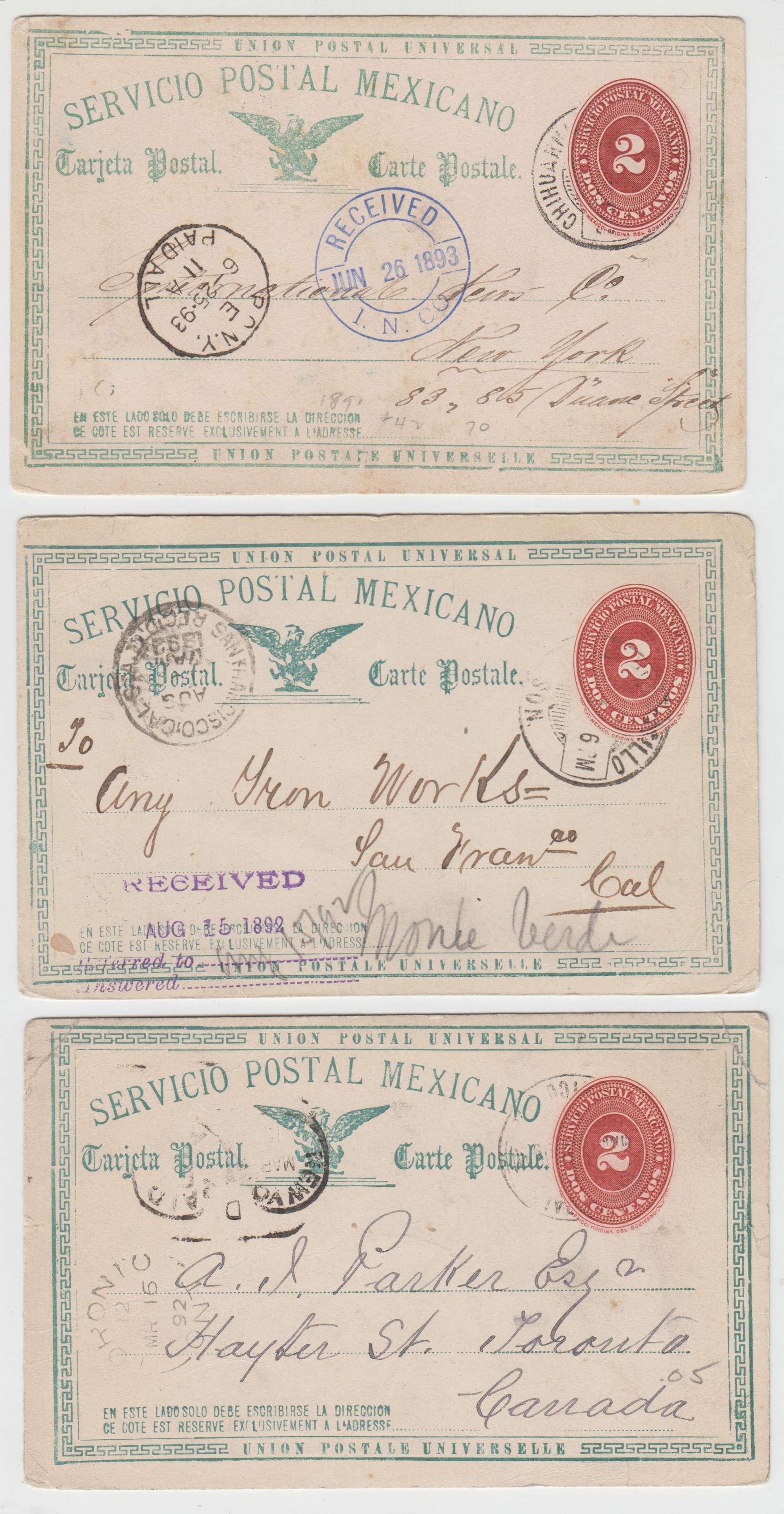 Mexico 1892 — Numerals