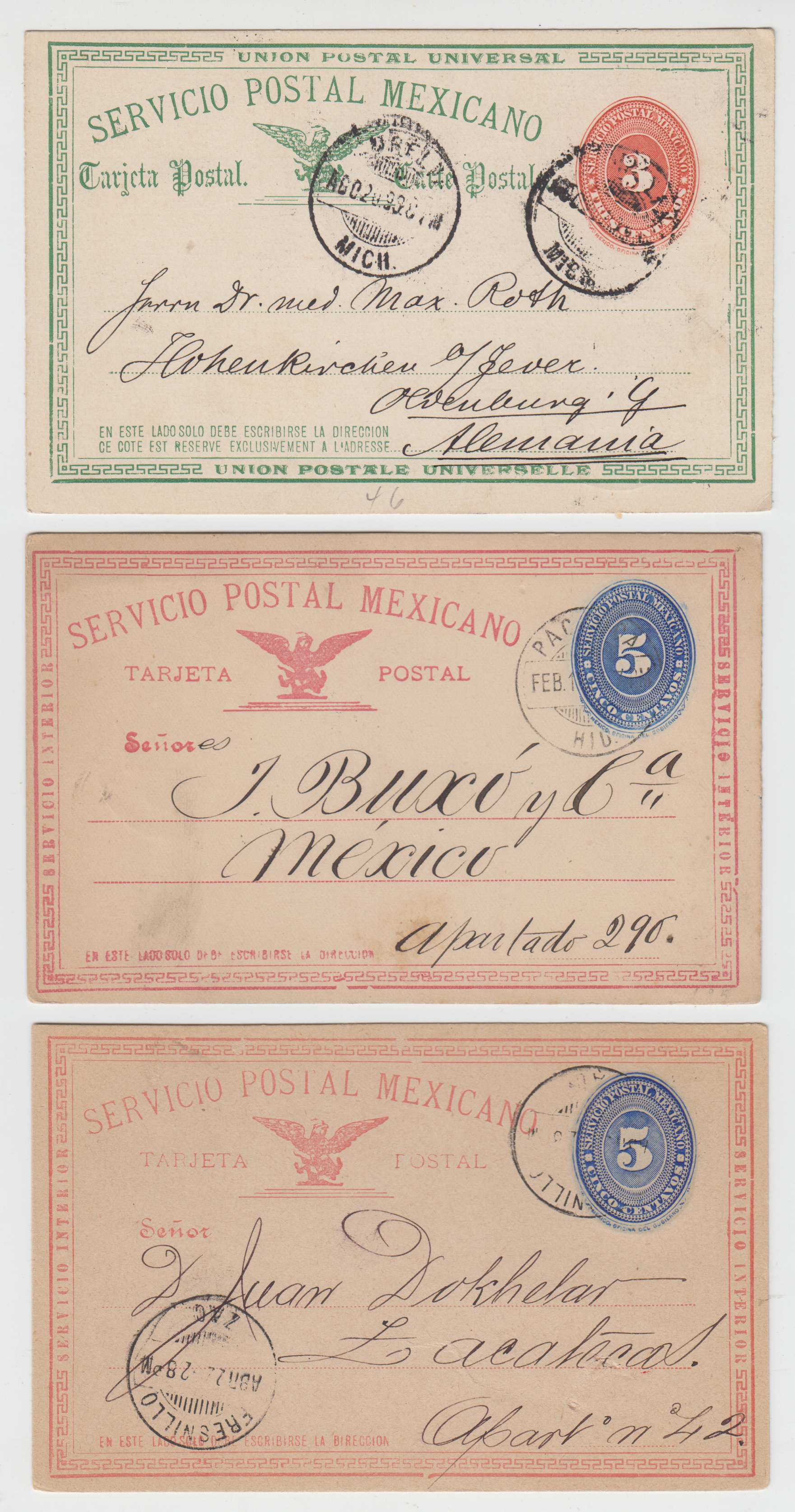 Mexico 1892 — Numerals