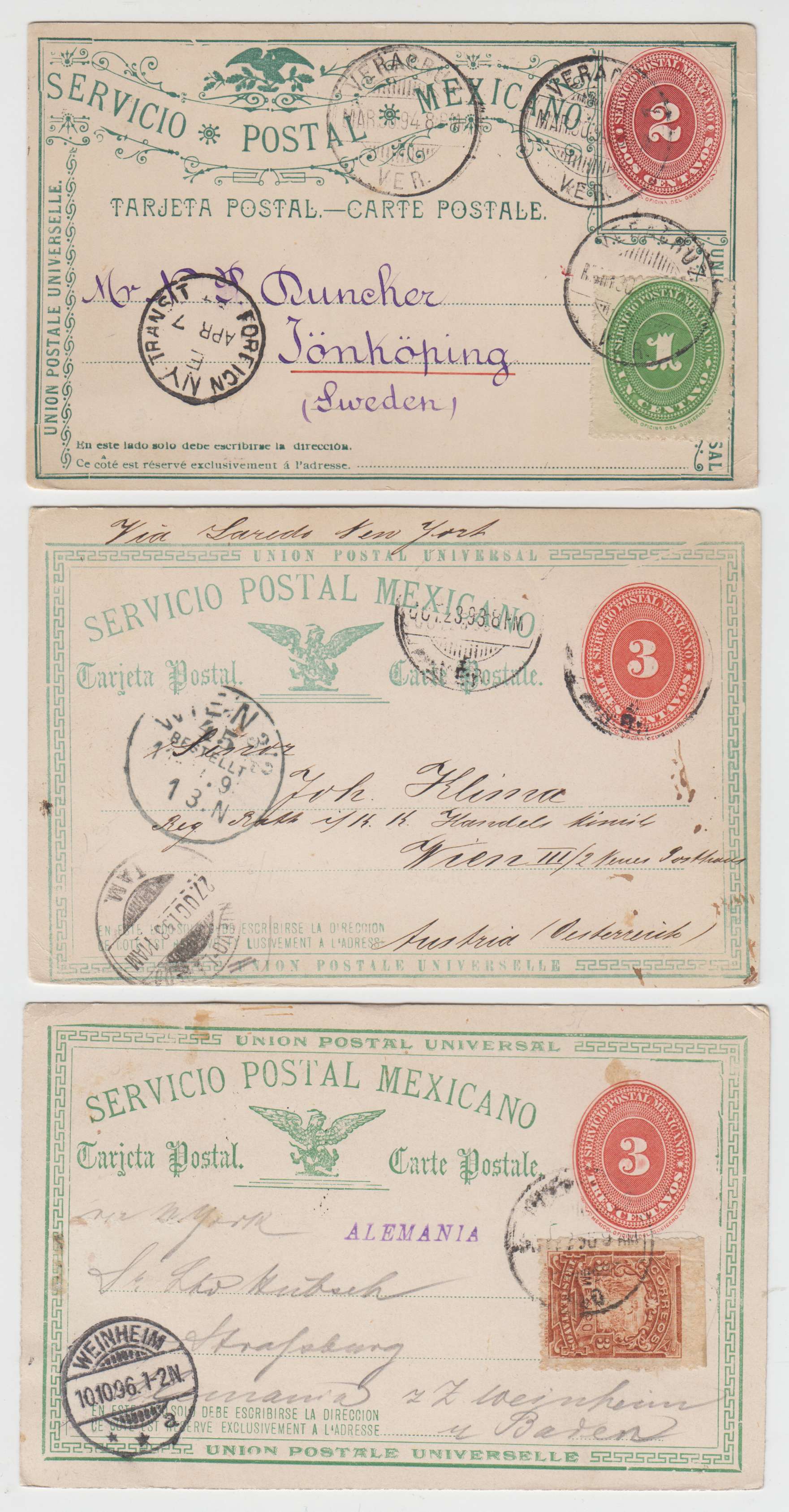 Mexico 1893 — Numerals