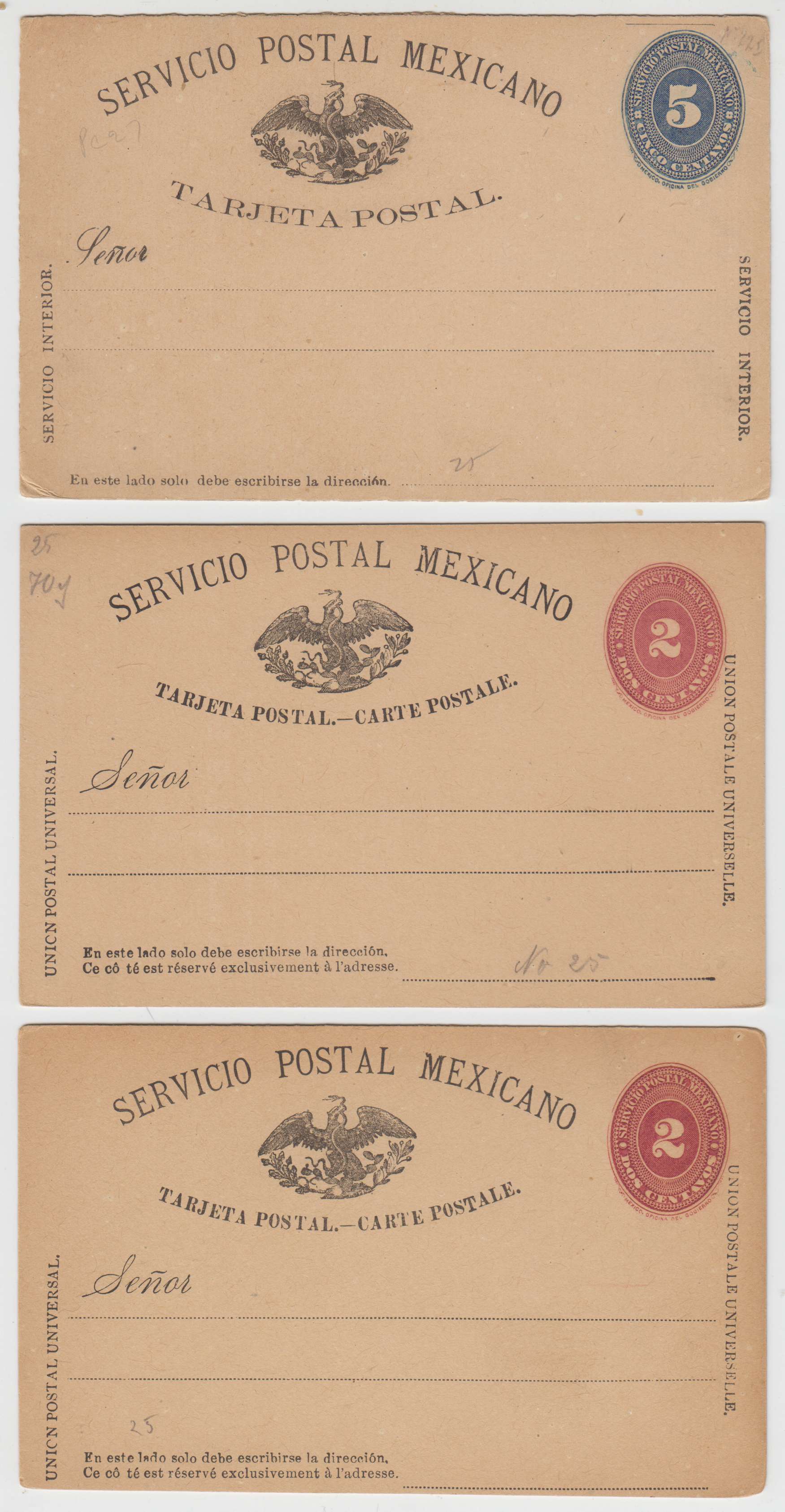 Mexico 1886 — Numerals