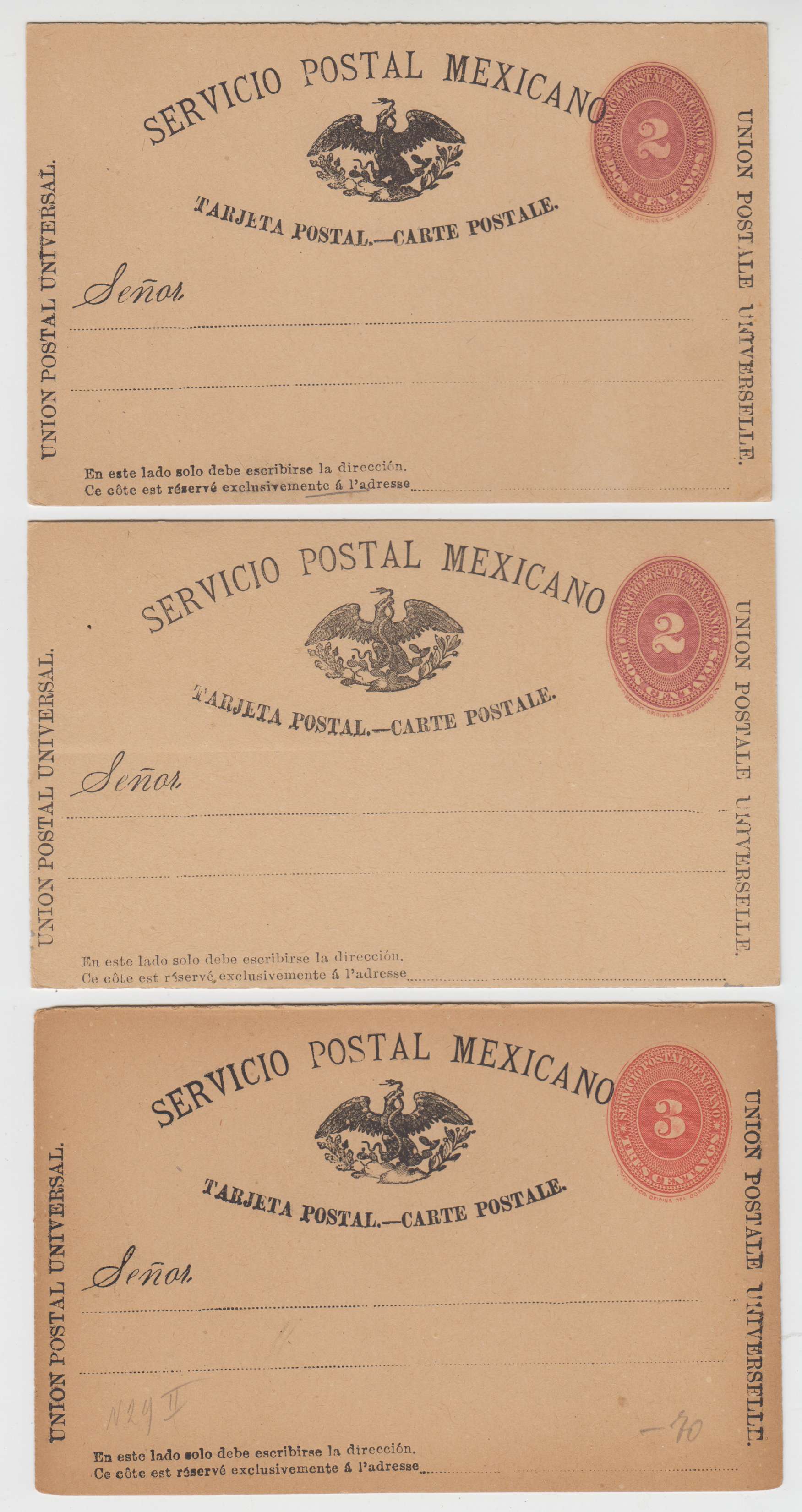Mexico 1886 — Numerals