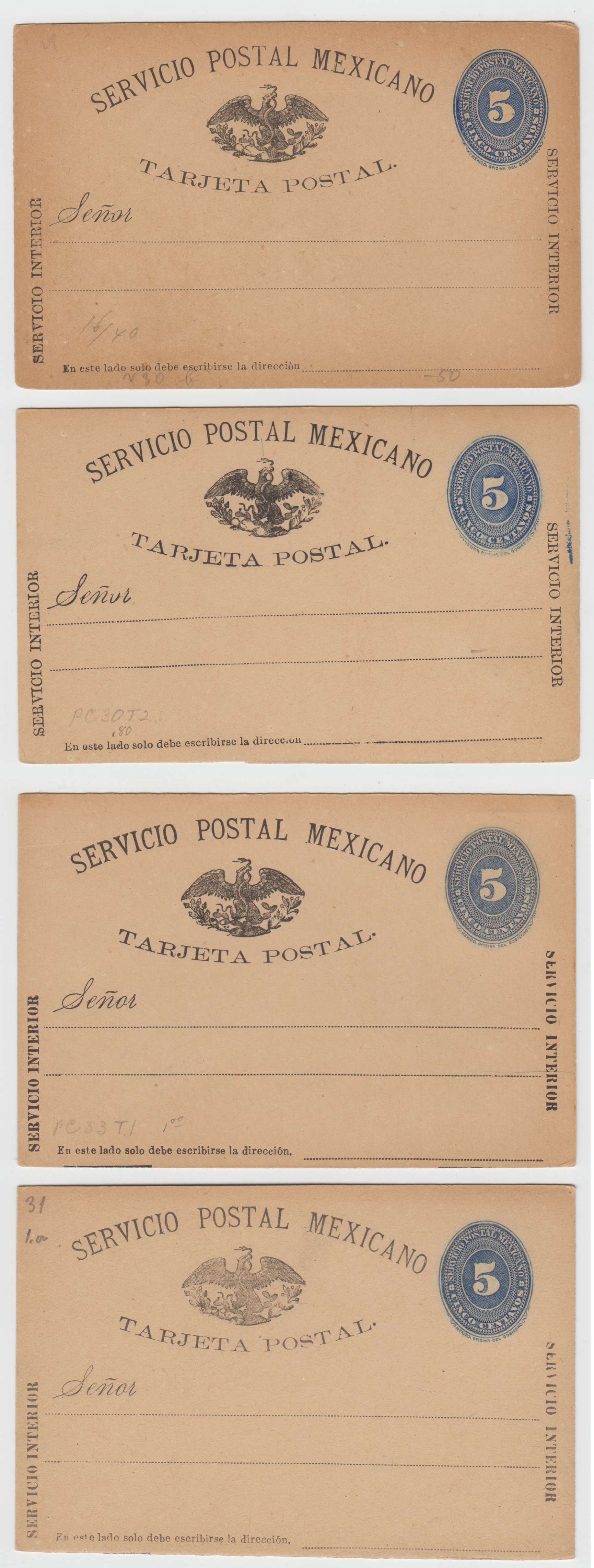 Mexico 1886 — Numerals
