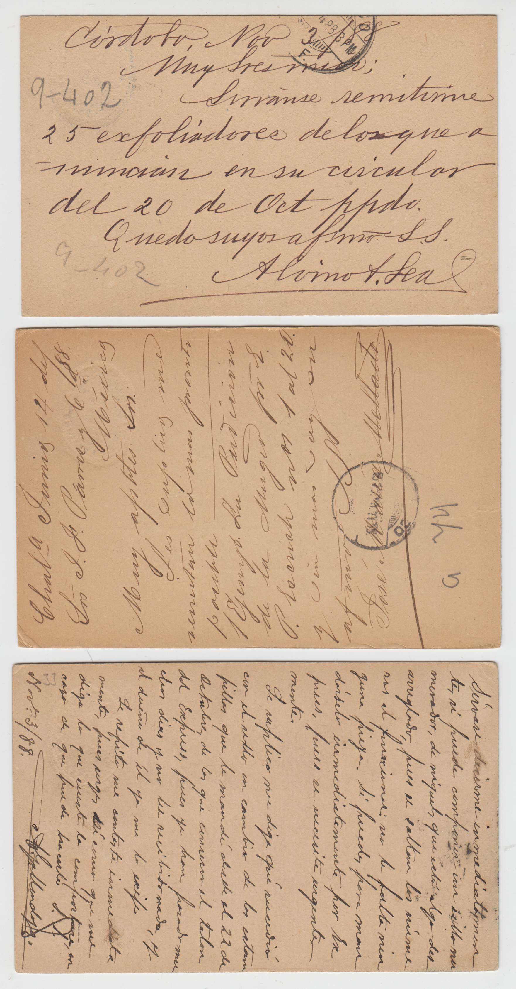 Mexico 1888 — Numerals